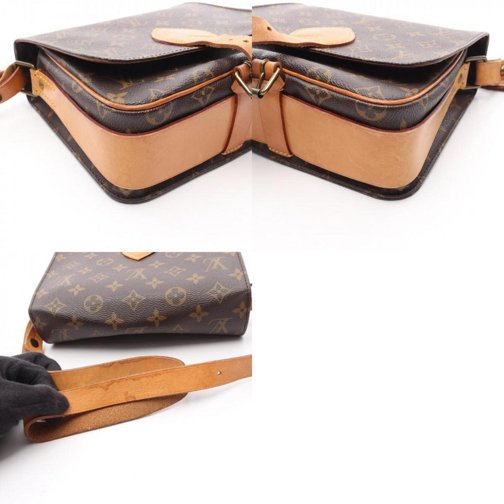 Louis Vuitton Monogram Brown Coated Canvas Leather Shoulder Bag (Pre-Owned)