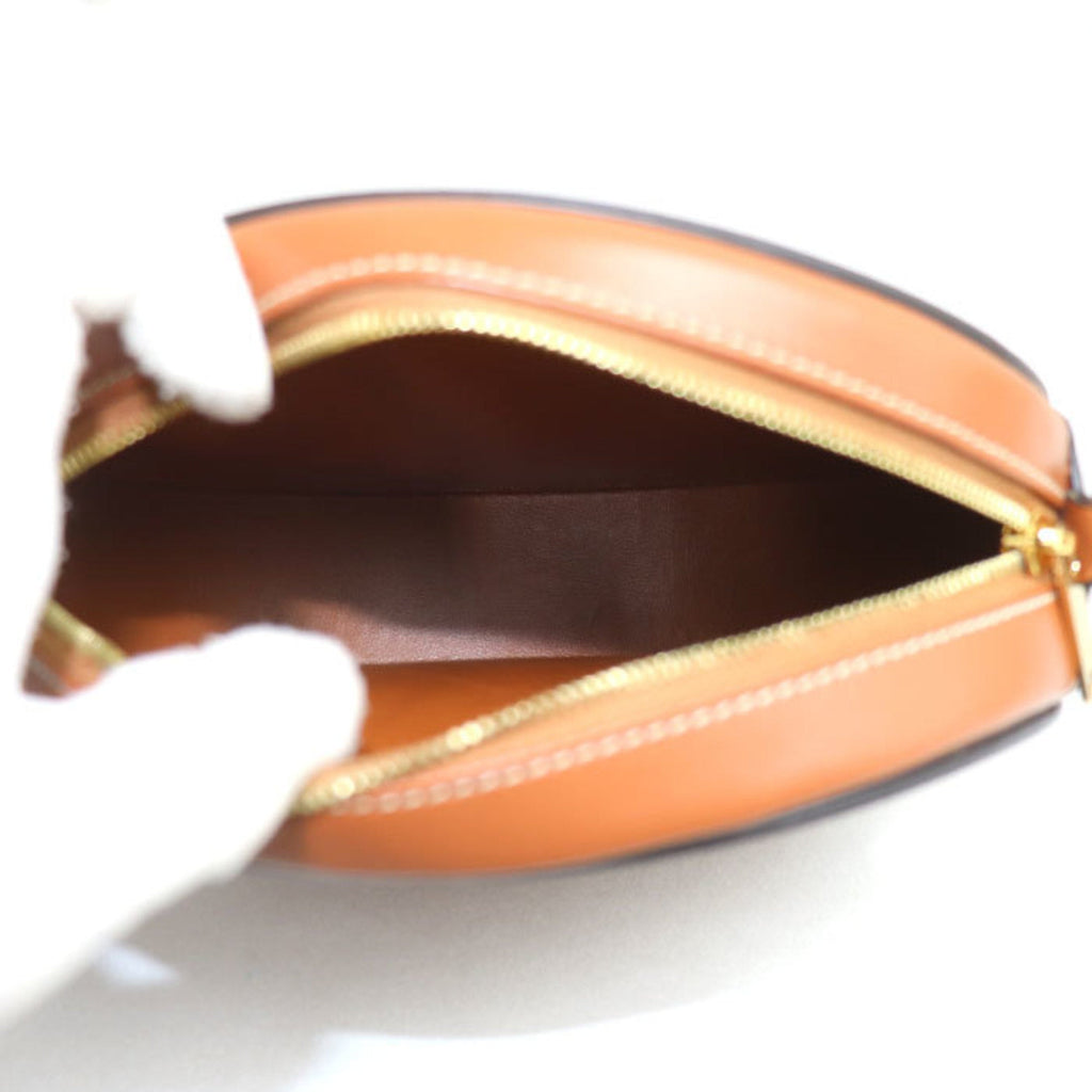 Triomphe Oval Crossbody Bag Leather