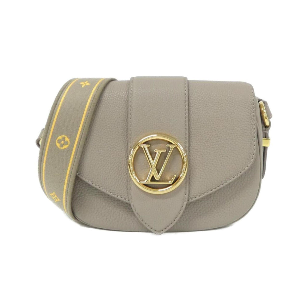 Louis Vuitton Gris Leather Shoulder Bag (Pre-Owned)