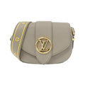 Louis Vuitton Gris Leather Shoulder Bag (Pre-Owned)