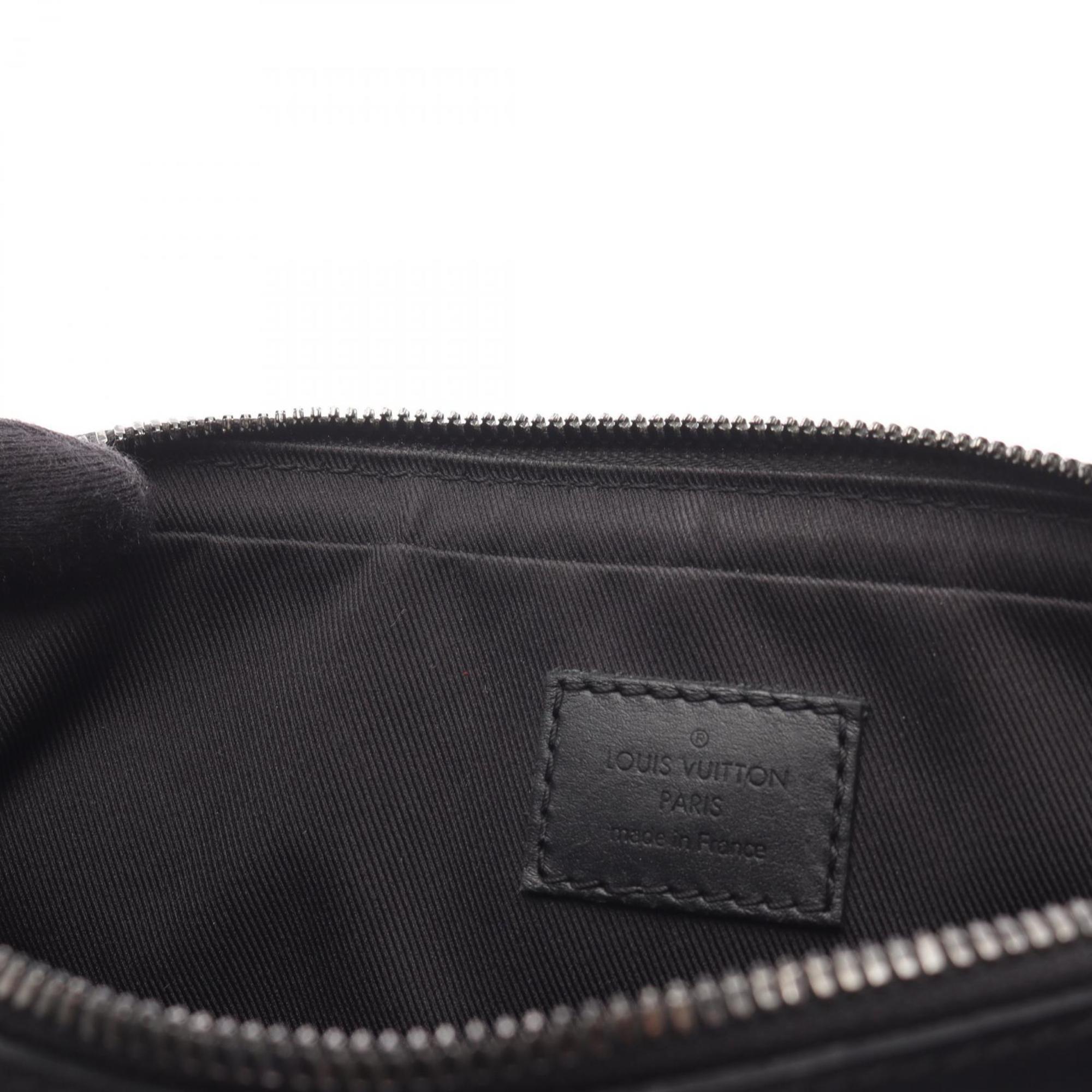 Louis Vuitton Black Brown Monogram Macassar Purple Coated Canvas Shoulder Bag (Pre-Owned)