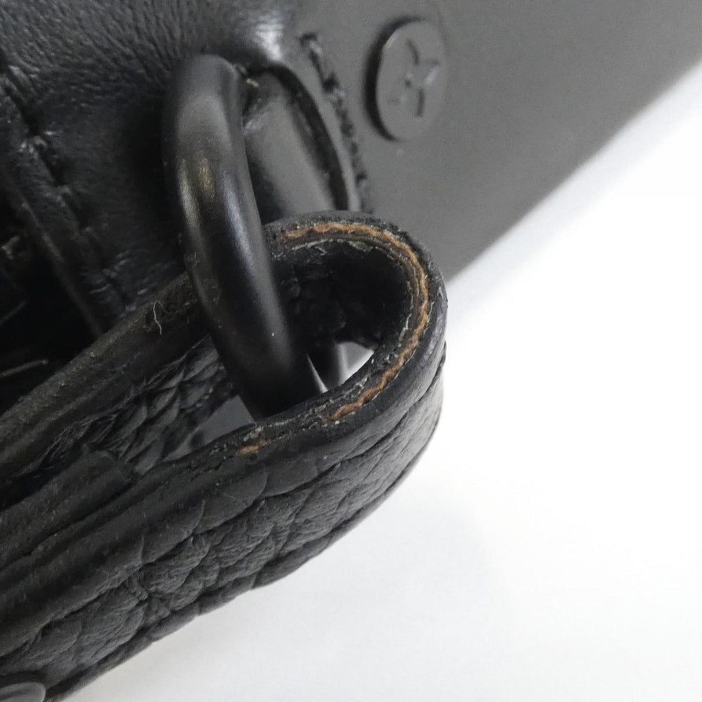 Louis Vuitton Black Leather Handbag (Pre-Owned)
