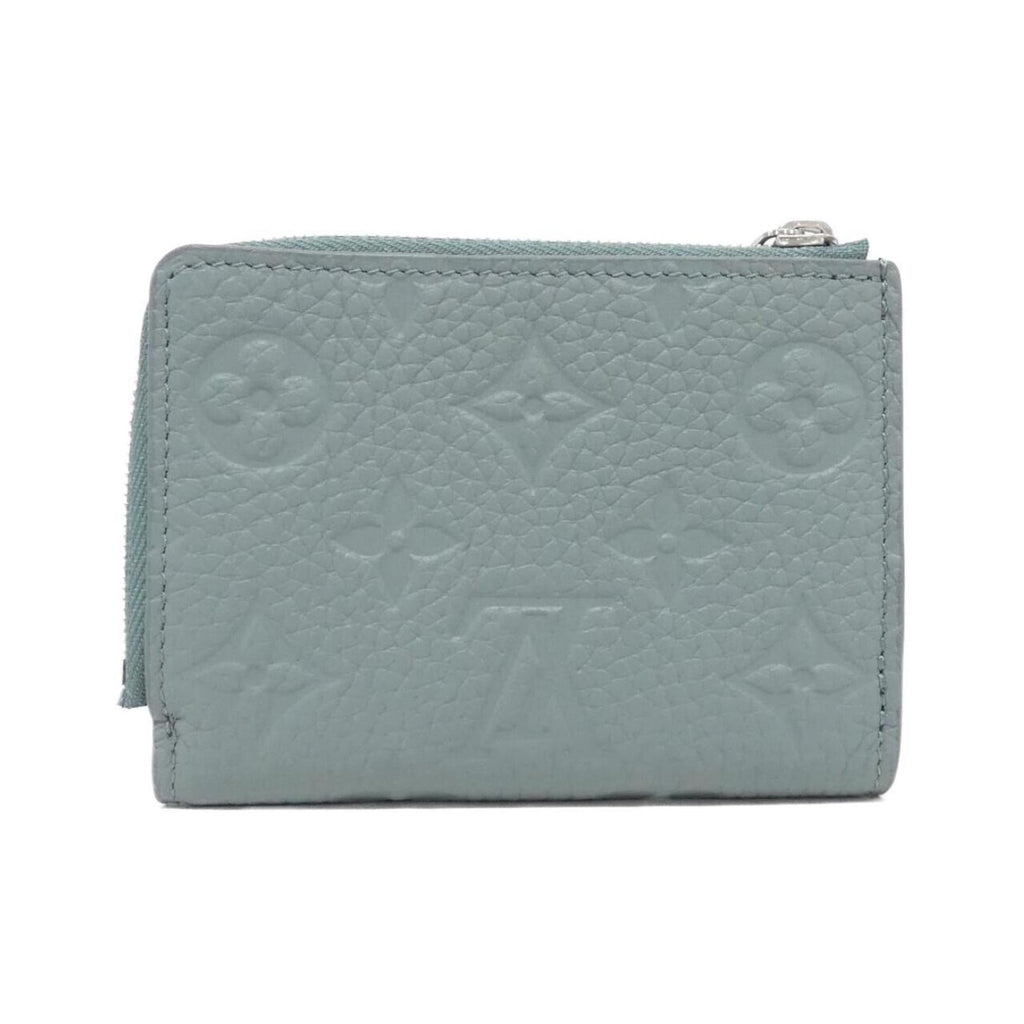 Louis Vuitton Blue Leather Wallet (Tri-Fold) (Pre-Owned)