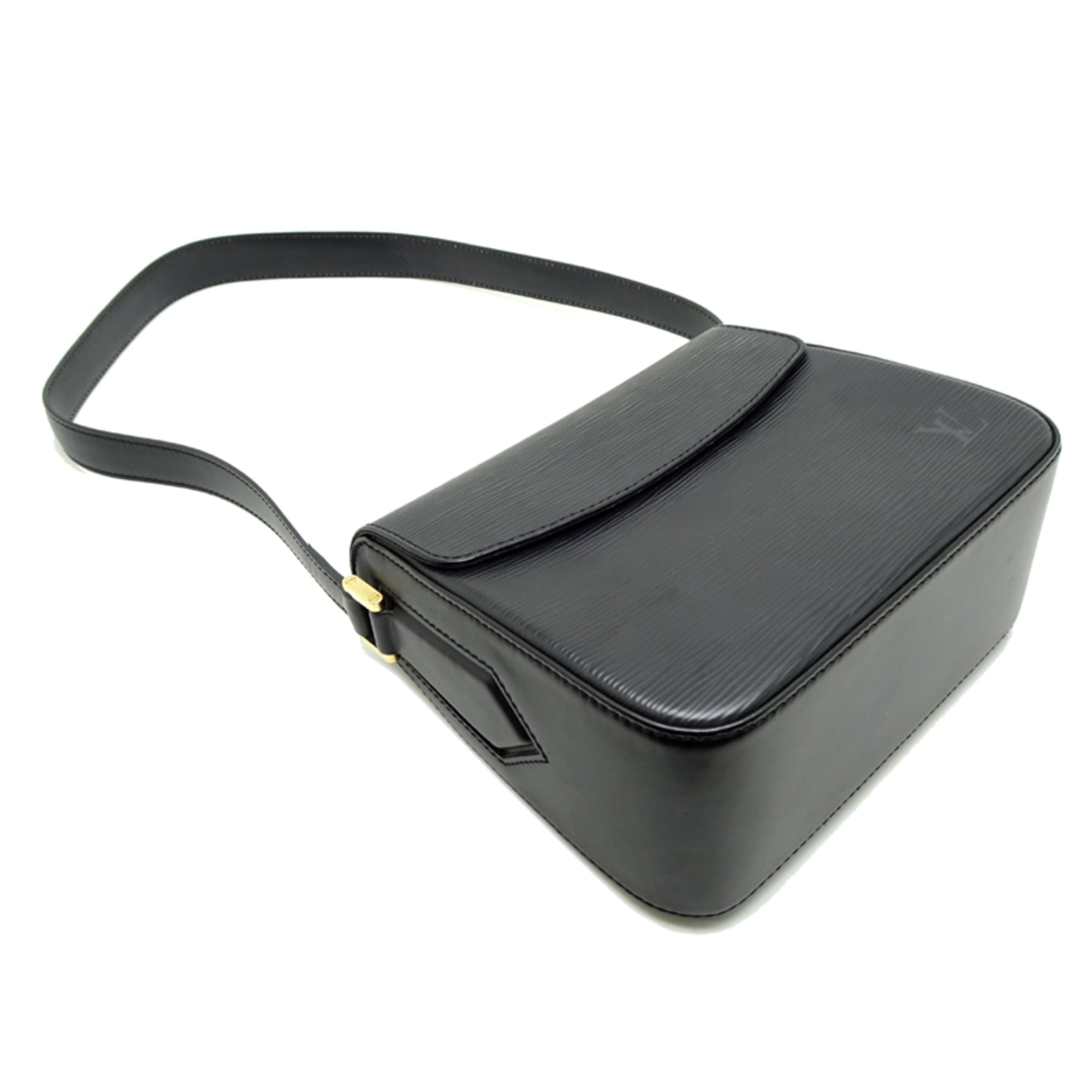 Louis Vuitton Black Noir Epi Leather Shoulder Bag (Pre-Owned)
