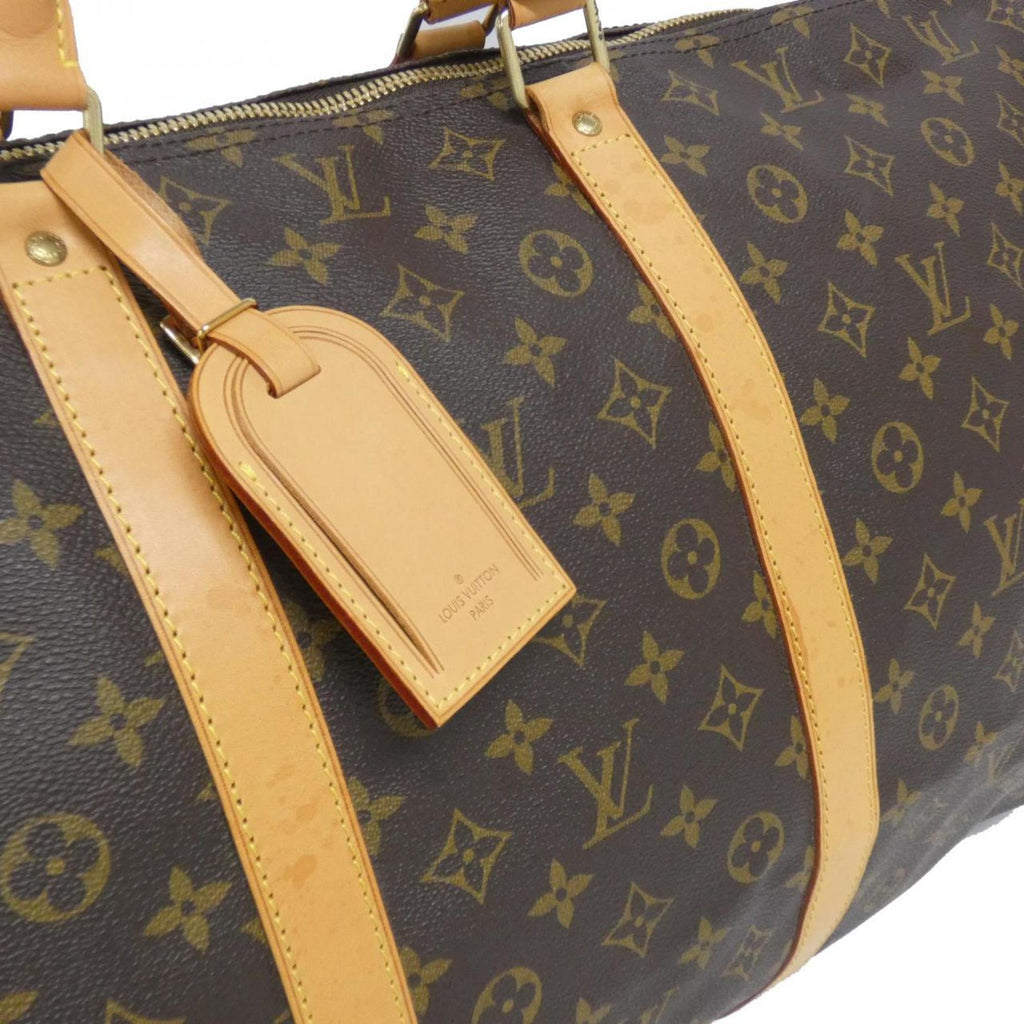 Louis Vuitton Marron Coated Canvas Boston Bag (Pre-Owned)
