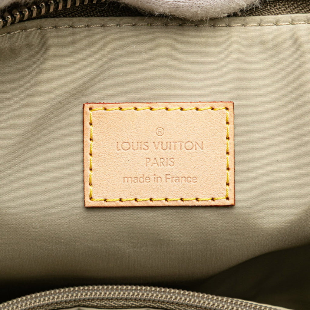 Louis Vuitton Damier Geant Earth Khaki Canvas Leather Pouch (Pre-Owned)