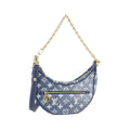 Louis Vuitton Navy Denim Shoulder Bag (Pre-Owned)