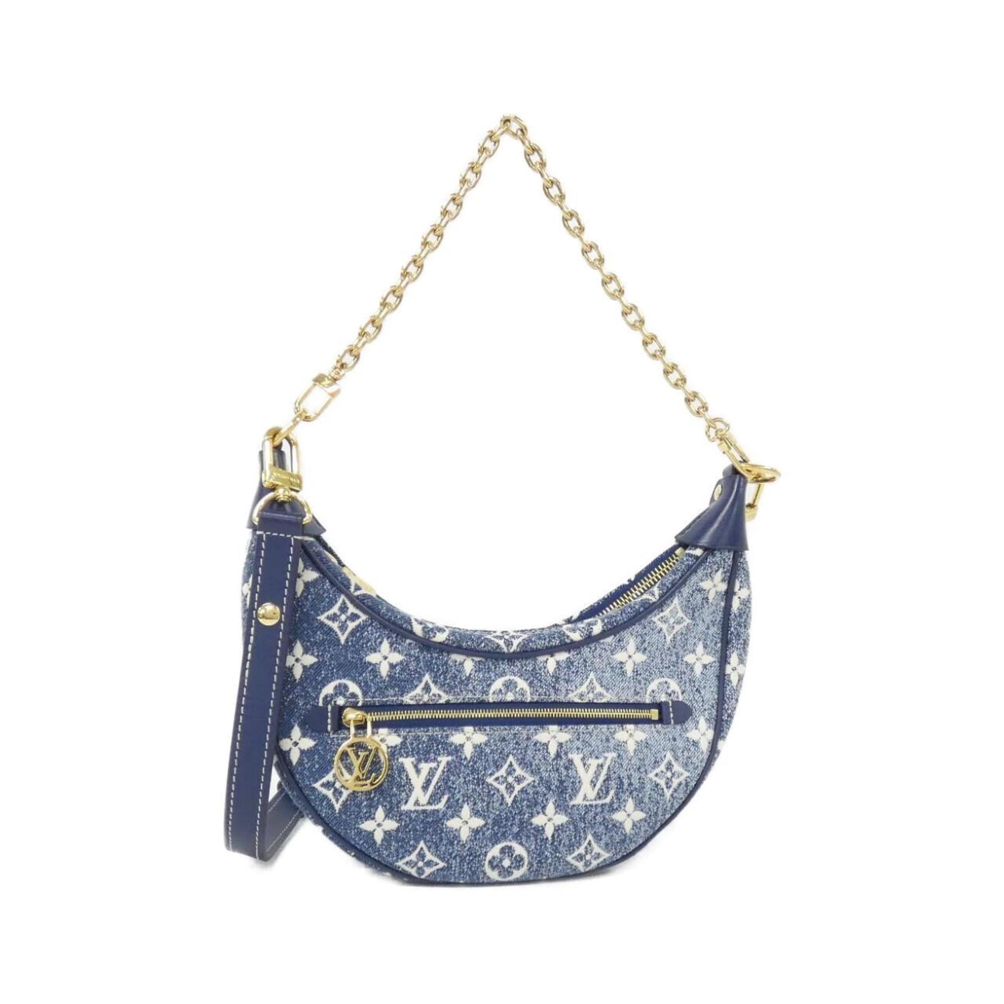 Louis Vuitton Navy Denim Shoulder Bag (Pre-Owned)