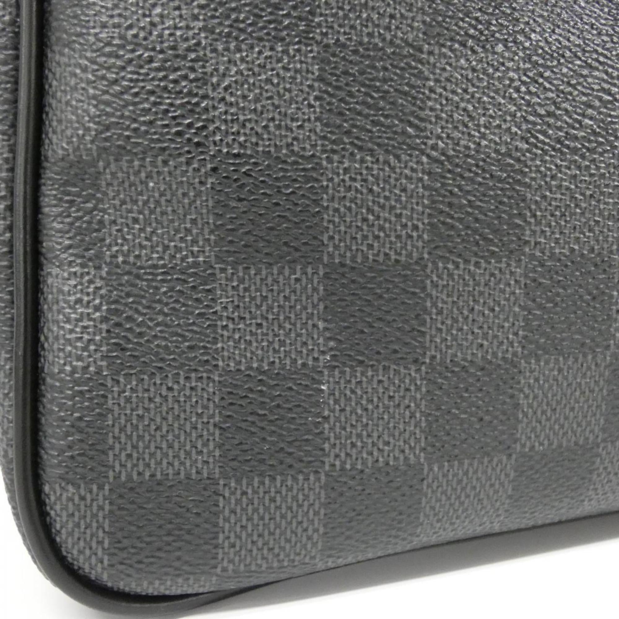 Louis Vuitton Graphite Coated Canvas Shoulder Bag (Pre-Owned)