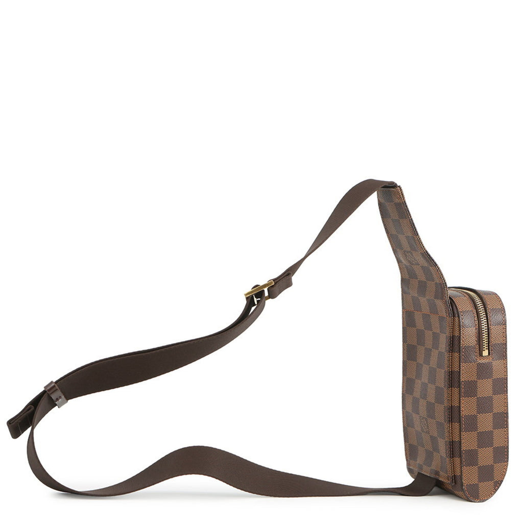 Louis Vuitton Damier Brown Ebene Damier Canvas Fanny Pack Shoulder Bag Sling Bag (Pre-Owned)
