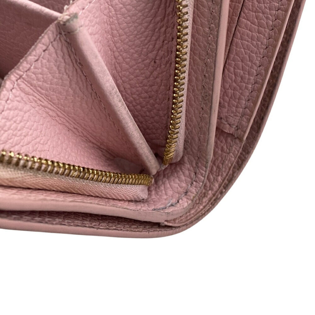 Louis Vuitton Pink Leather Wallet (Bi-Fold) (Pre-Owned)