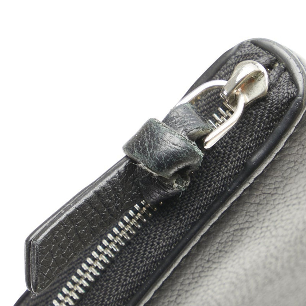 Louis Vuitton Black Noir Leather Coin Purse/Coin Case (Pre-Owned)