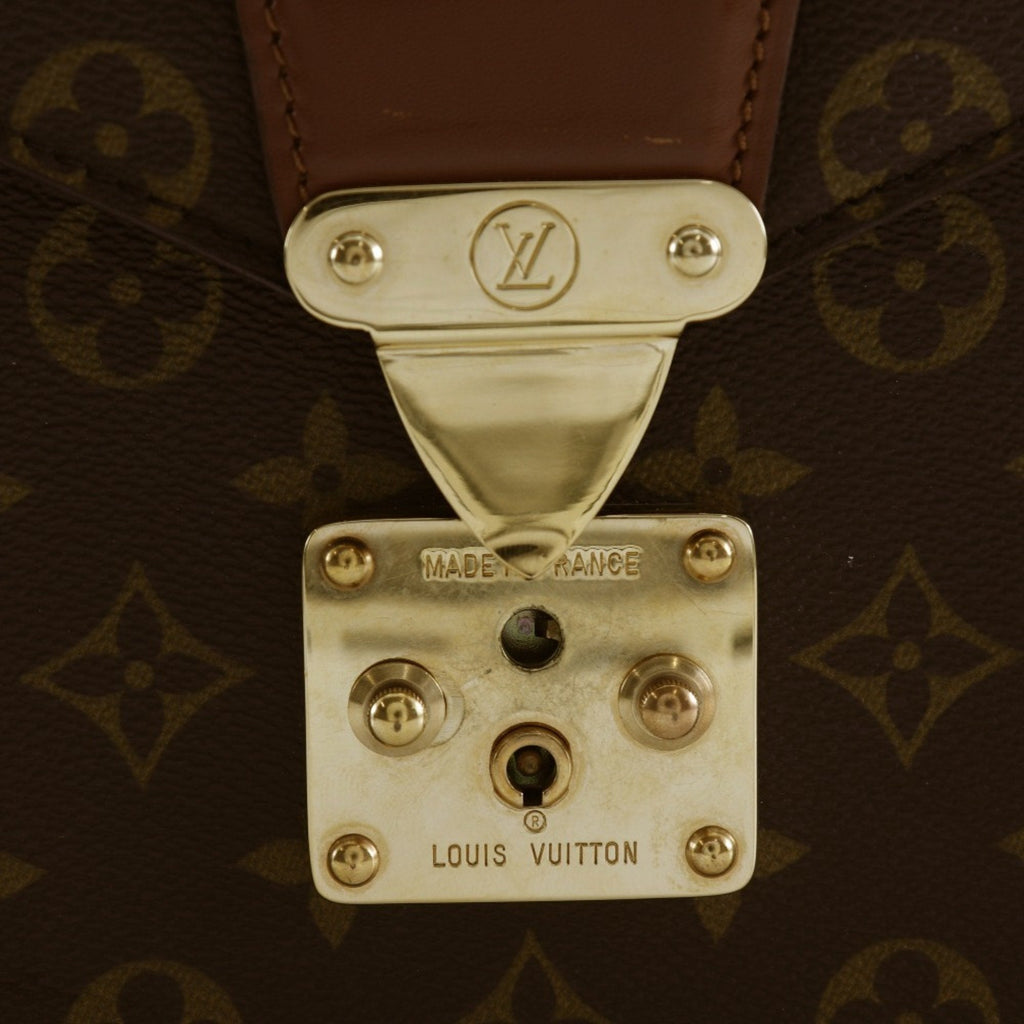 Louis Vuitton Brown Monogram Canvas Handbag (Pre-Owned)
