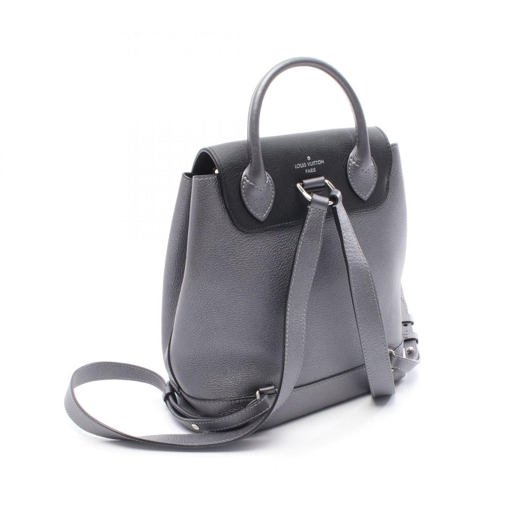 Louis Vuitton Gray Leather Backpack (Pre-Owned)