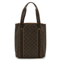 Louis Vuitton Brown Canvas Shoulder Bag Tote Bag (Pre-Owned)