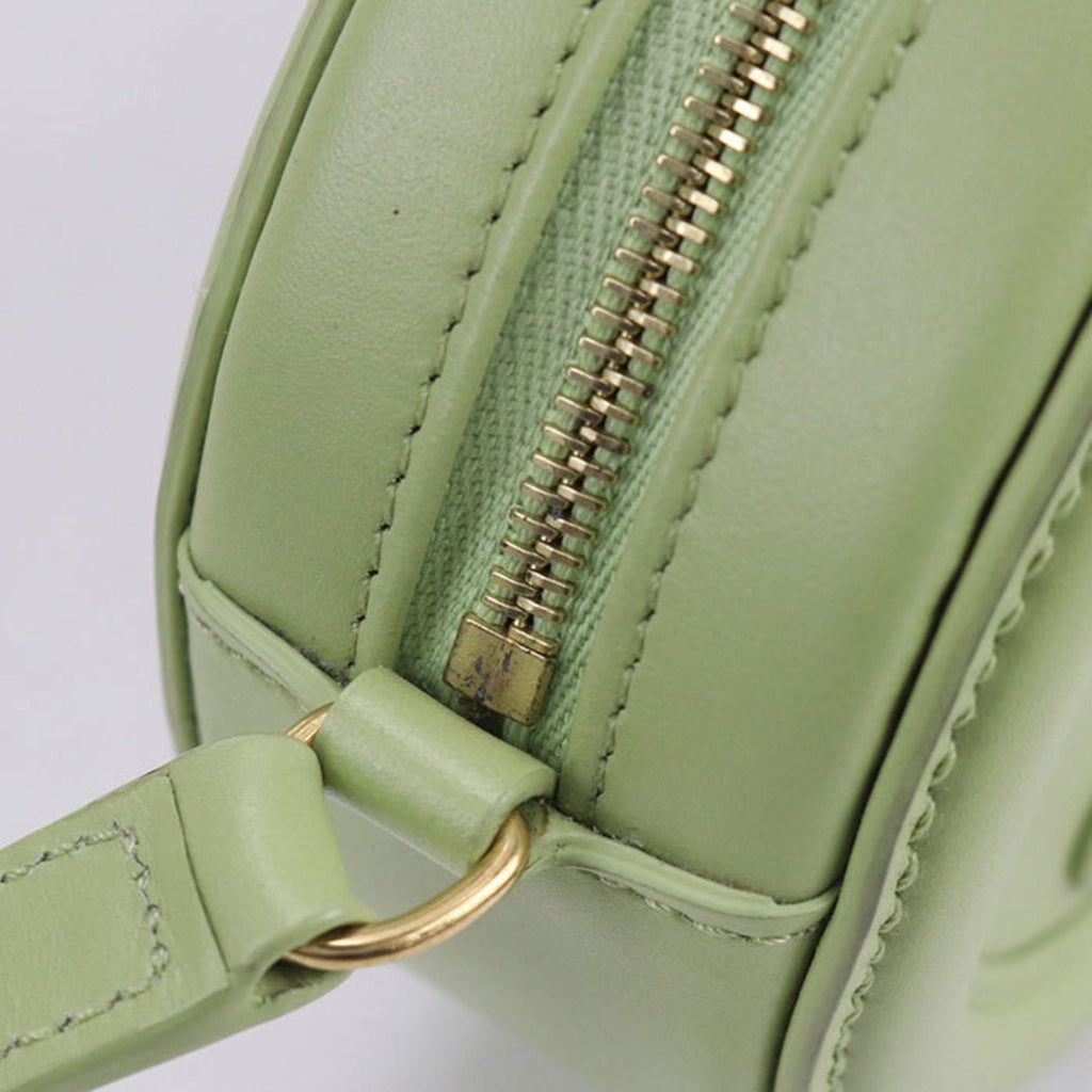 Triomphe Oval Crossbody Bag Leather