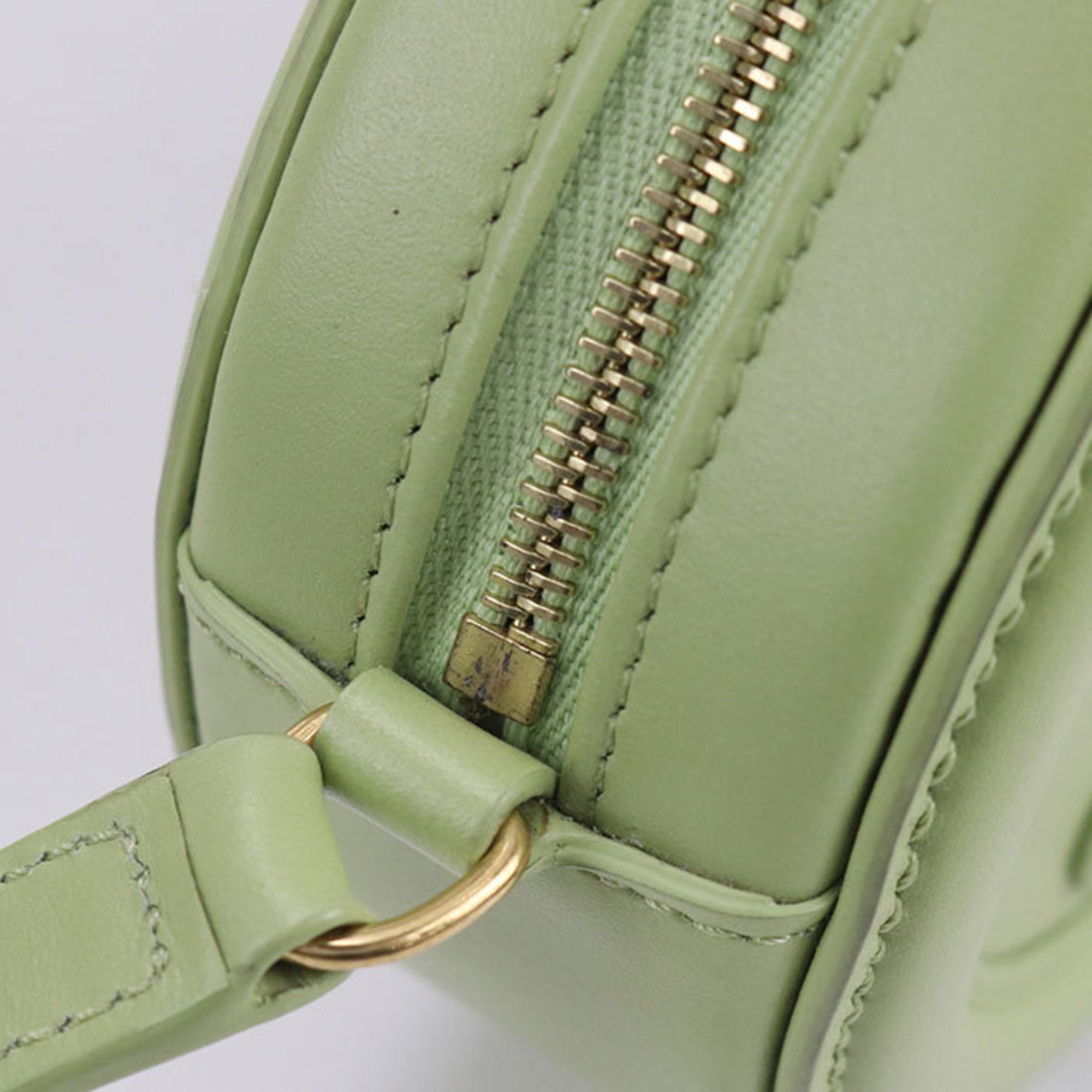 Triomphe Oval Crossbody Bag Leather