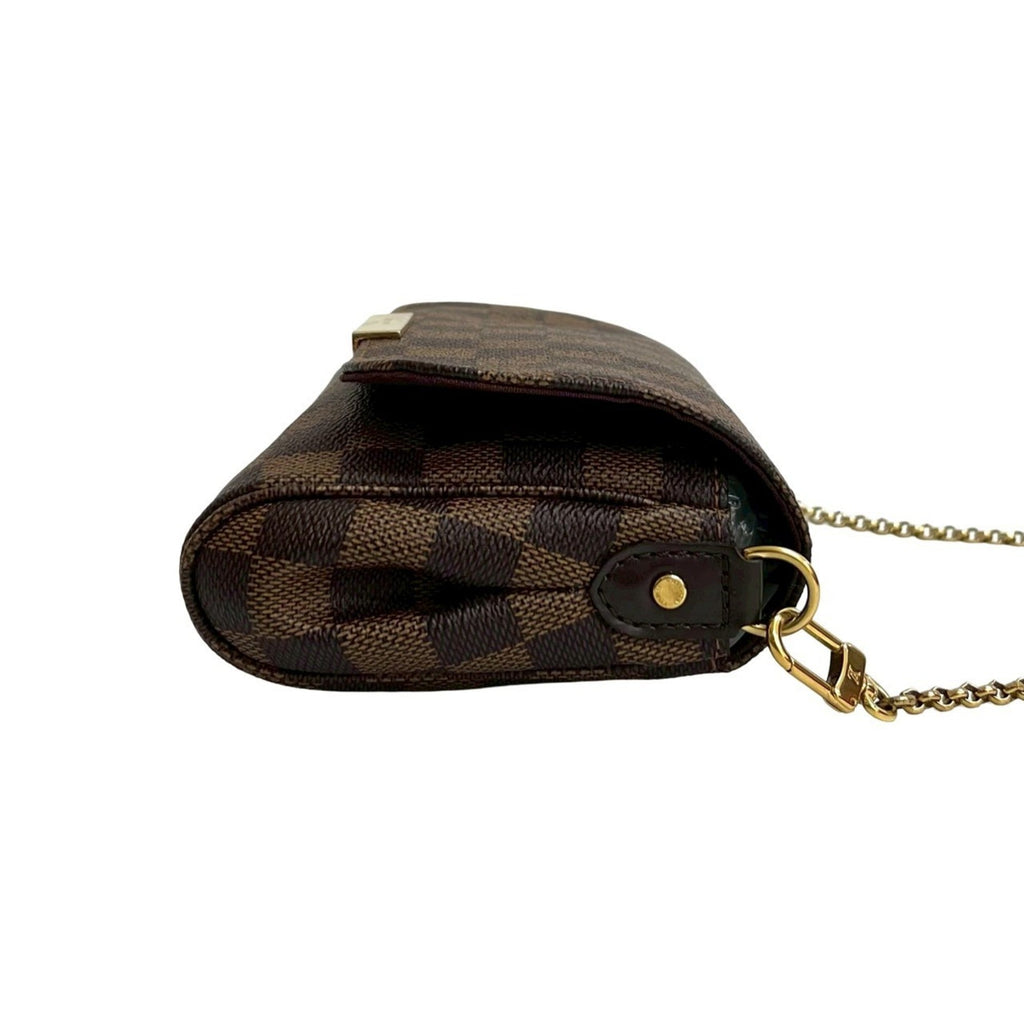 Louis Vuitton Brown Leather Pvc Pochette Shoulder Bag (Pre-Owned)