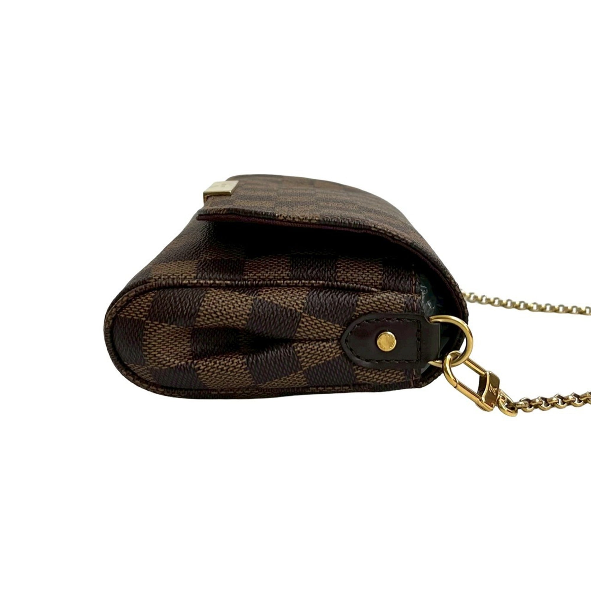Louis Vuitton Brown Leather Pvc Pochette Shoulder Bag (Pre-Owned)
