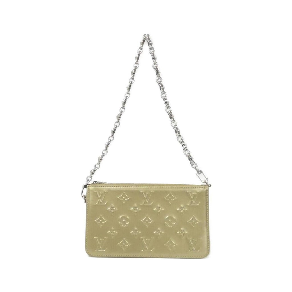 Louis Vuitton Gold Leather Pochette Shoulder Bag (Pre-Owned)