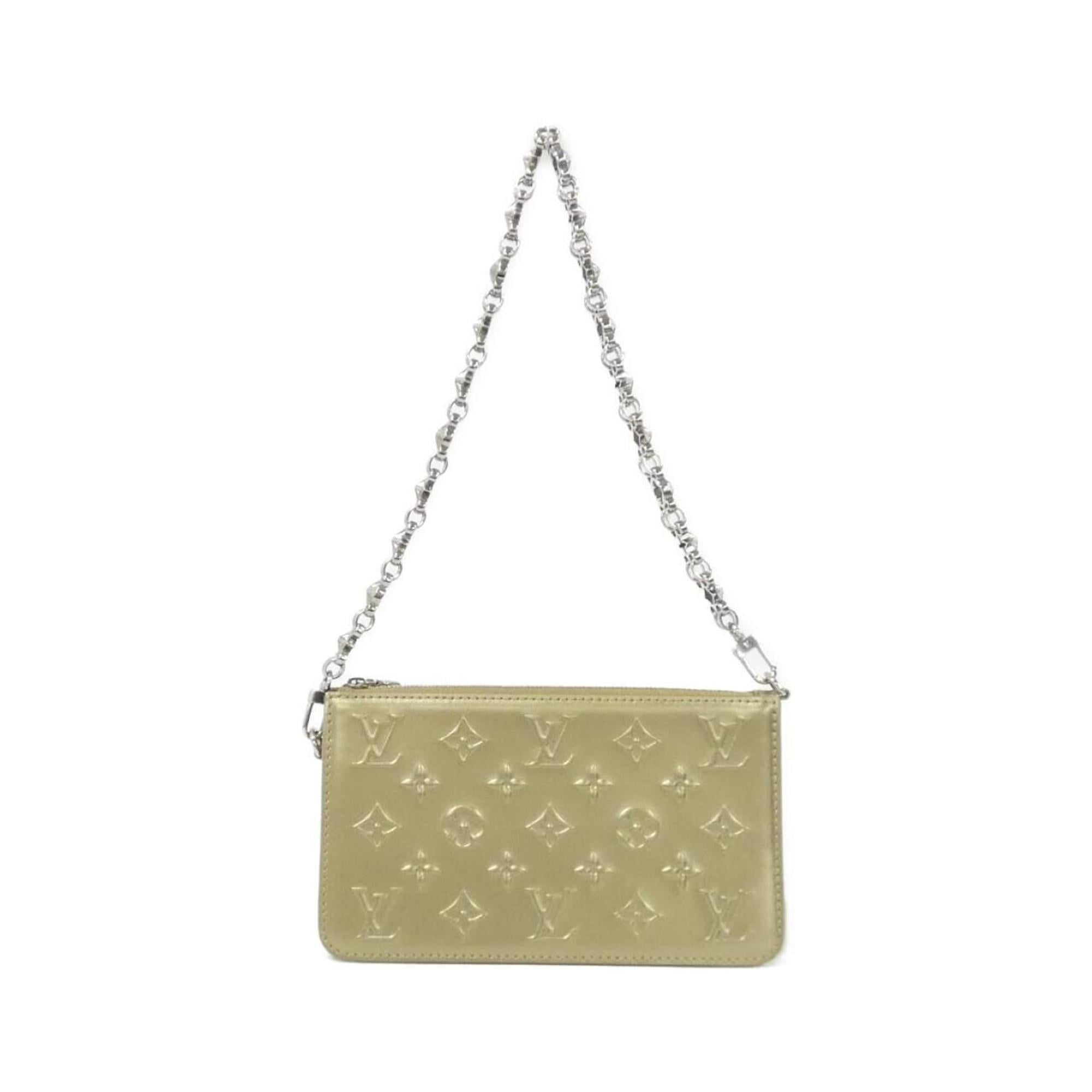 Louis Vuitton Gold Leather Pochette Shoulder Bag (Pre-Owned)