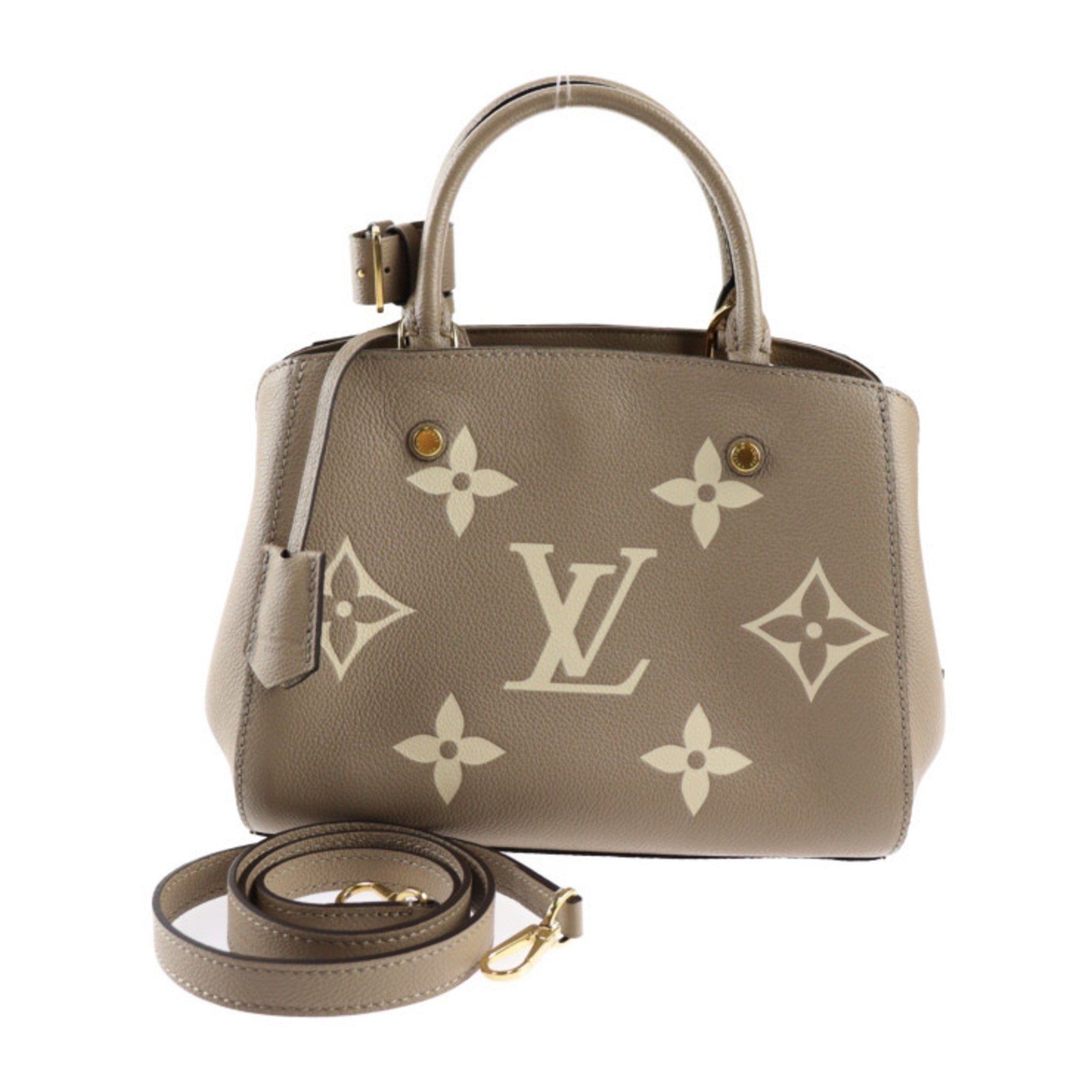 Louis Vuitton Tourterelle Monogram Empreinte Handbag Shoulder Bag Tote Bag (Pre-Owned)