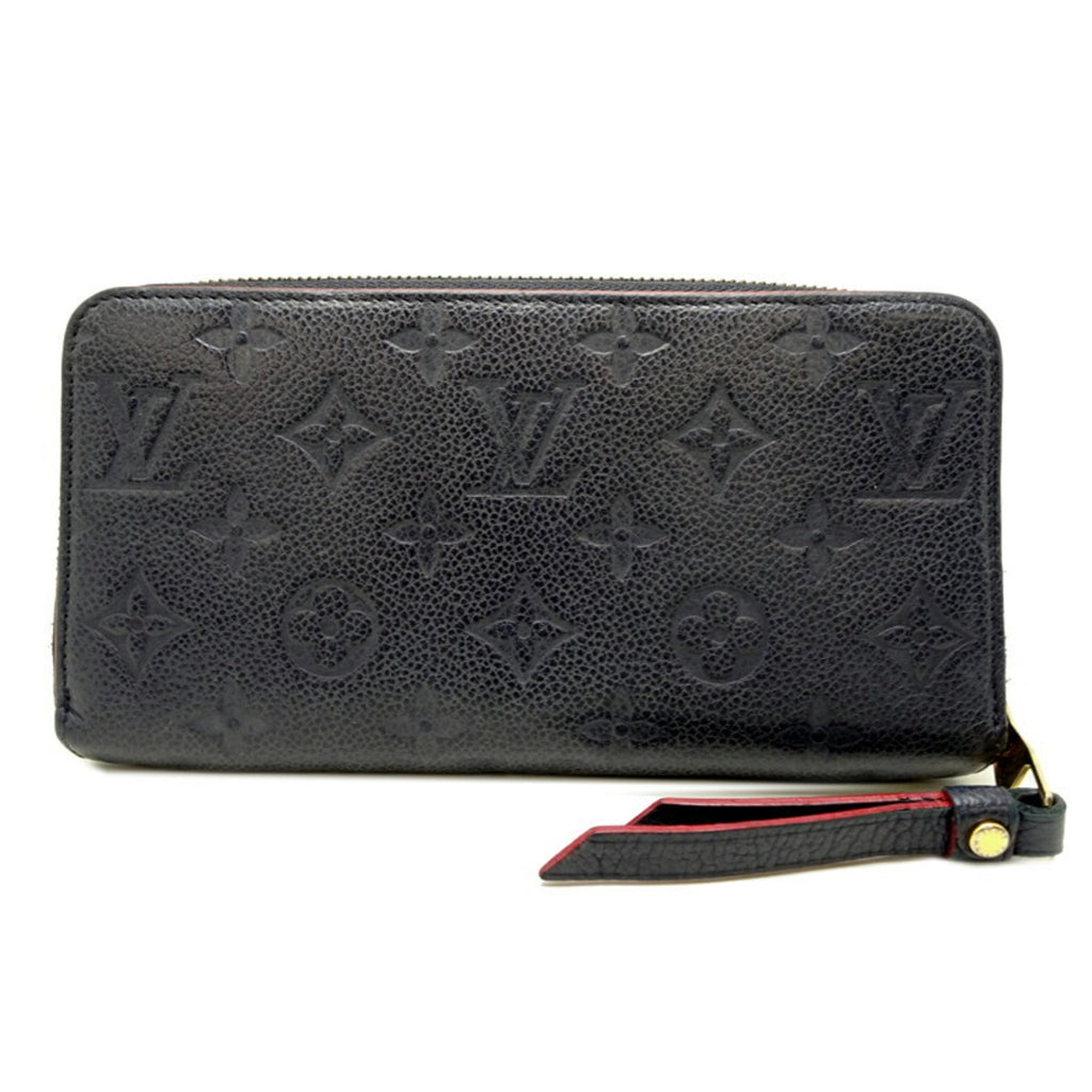 Louis Vuitton Marine Rouge Navy Monogram Empreinte Long Wallet (Bi-Fold) (Pre-Owned)