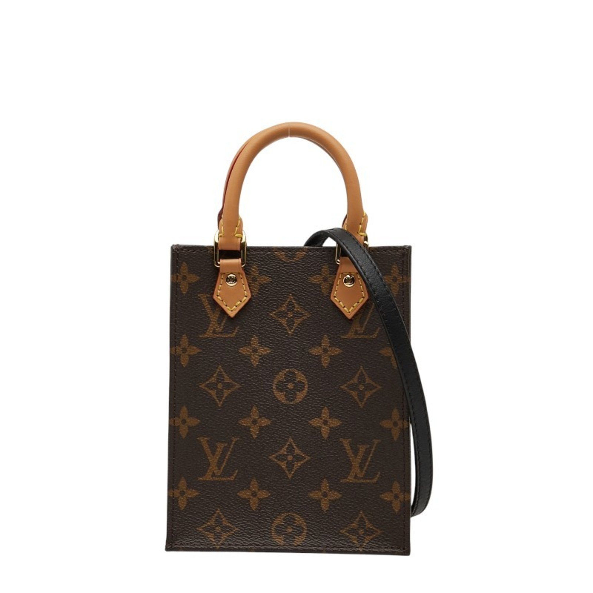 Louis Vuitton Brown Pvc Leather Handbag Shoulder Bag (Pre-Owned)