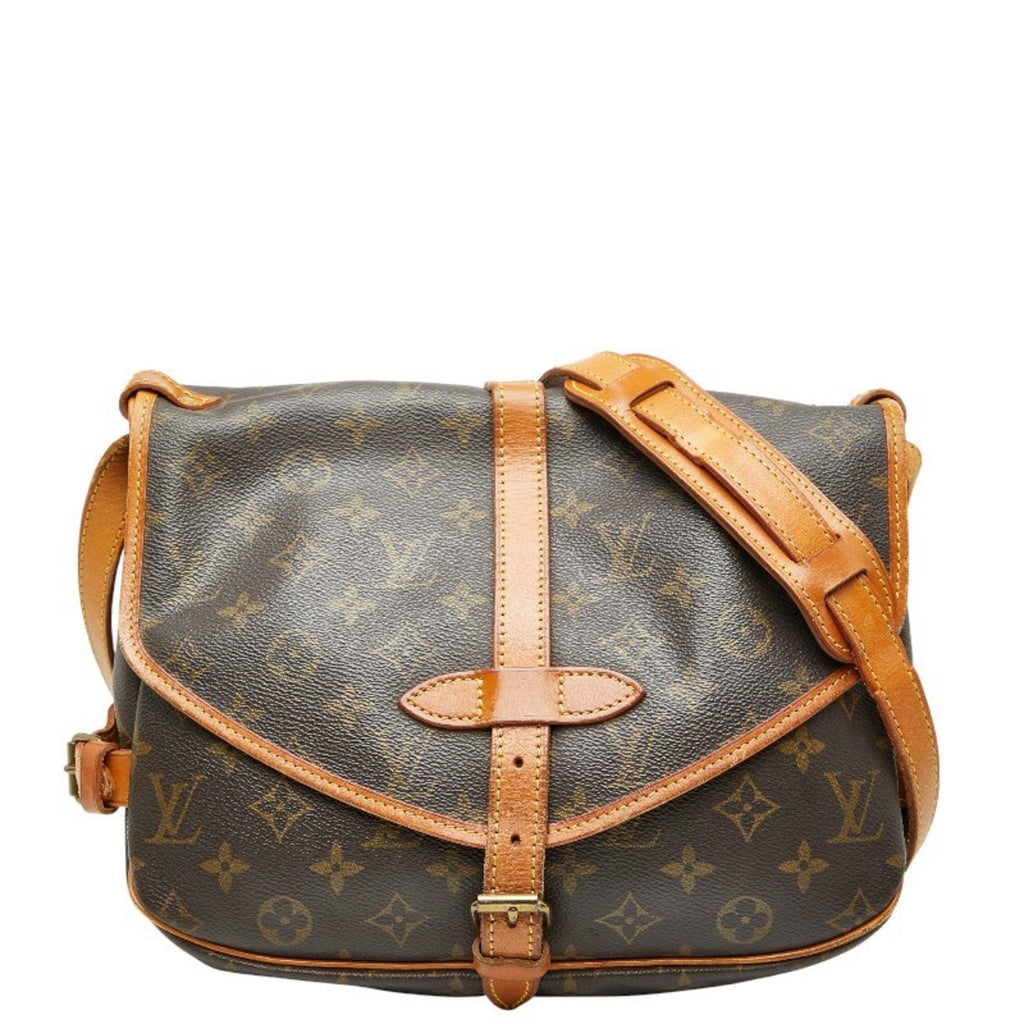 Louis Vuitton Brown Pvc Leather Shoulder Bag (Pre-Owned)