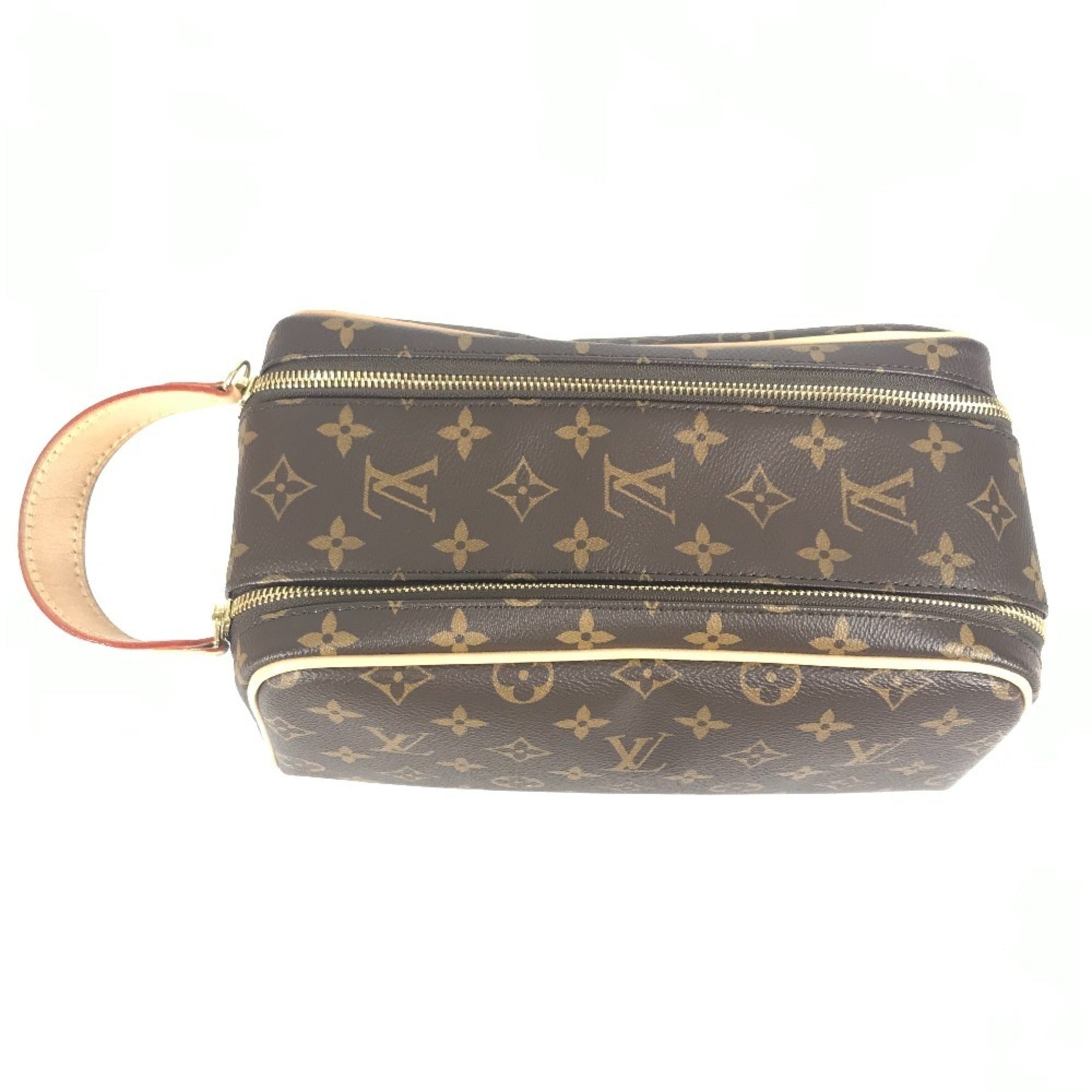 Louis Vuitton Brown Monogram Canvas Clutch Bag Pouch (Pre-Owned)