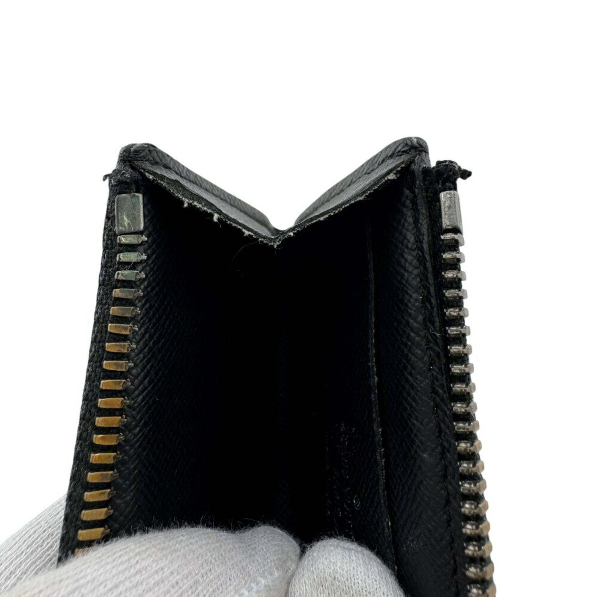 Louis Vuitton Black Leather Coin Purse/Coin Case (Pre-Owned)