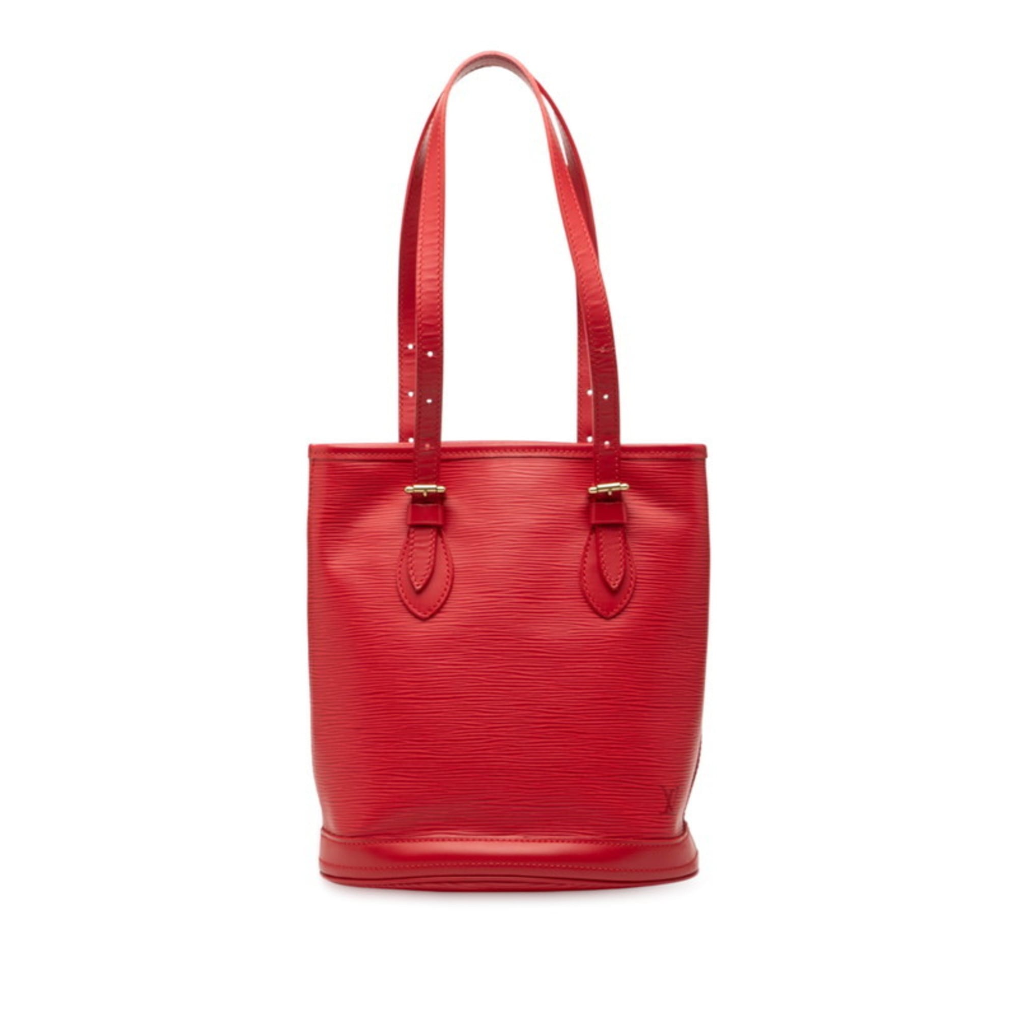 Louis Vuitton Red Color Rouge Leather Handbag (Pre-Owned)