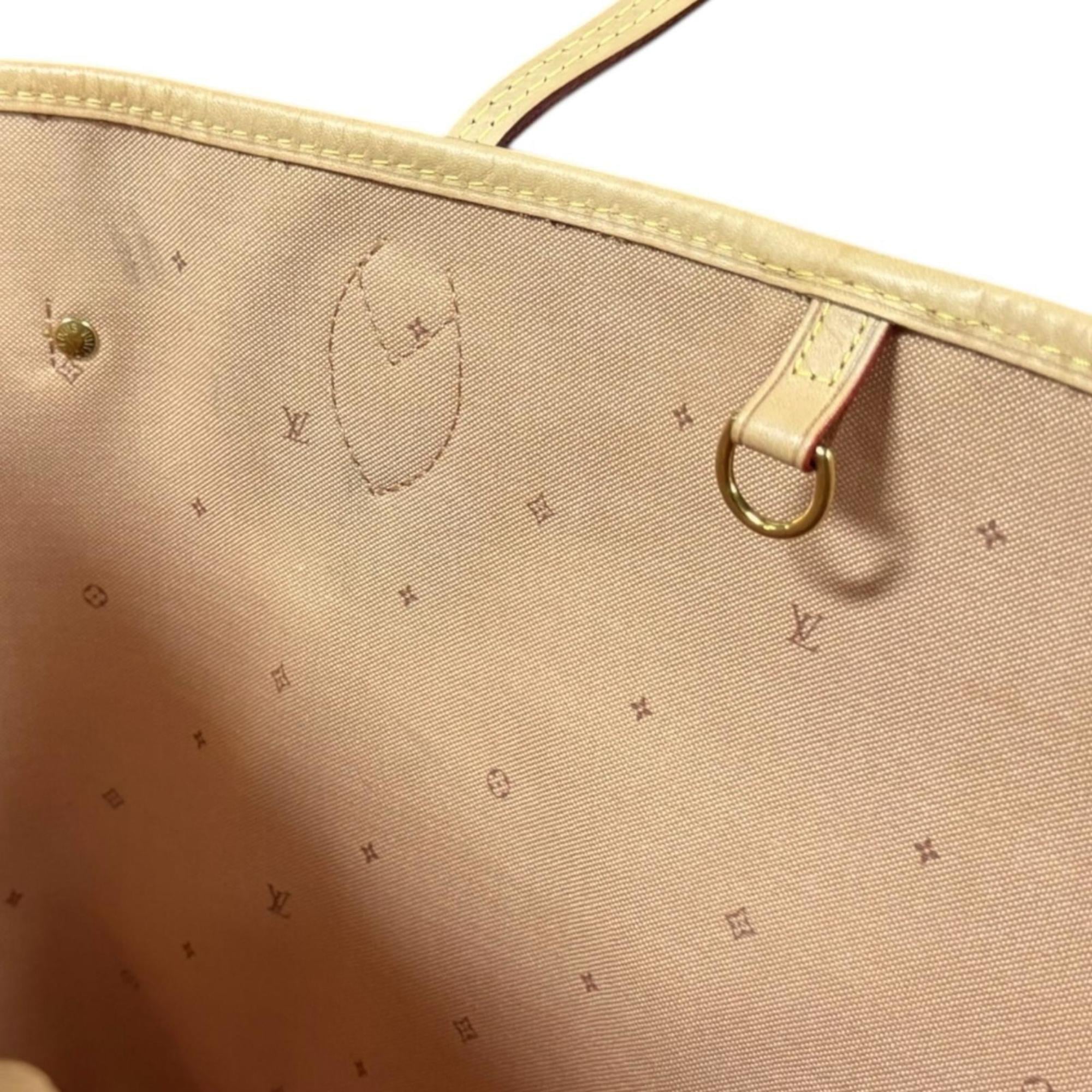Louis Vuitton Beige Ivory Pvc Tote Bag (Pre-Owned)