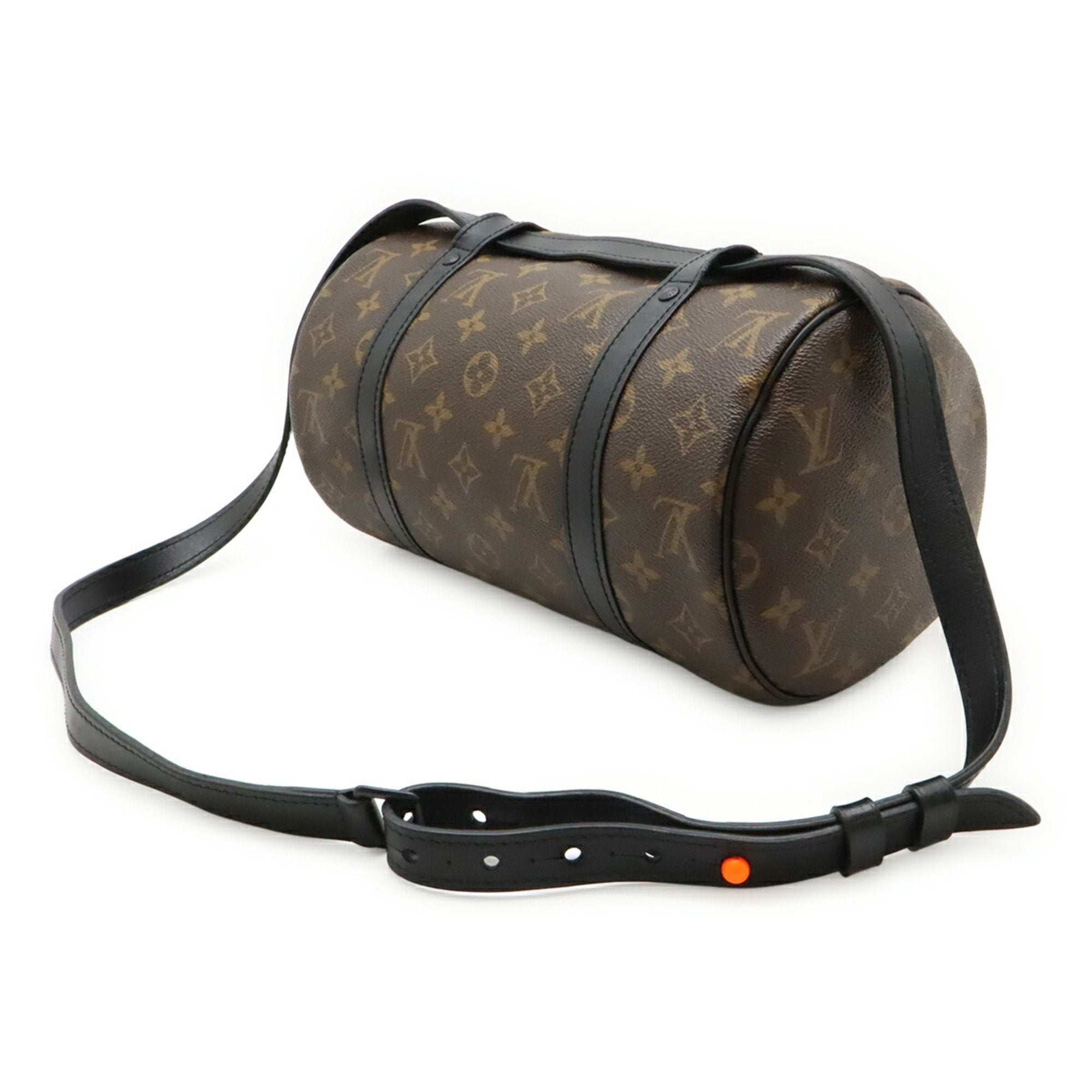 Louis Vuitton Black Brown Monogram Orange Monogram Shoulder Bag (Pre-Owned)