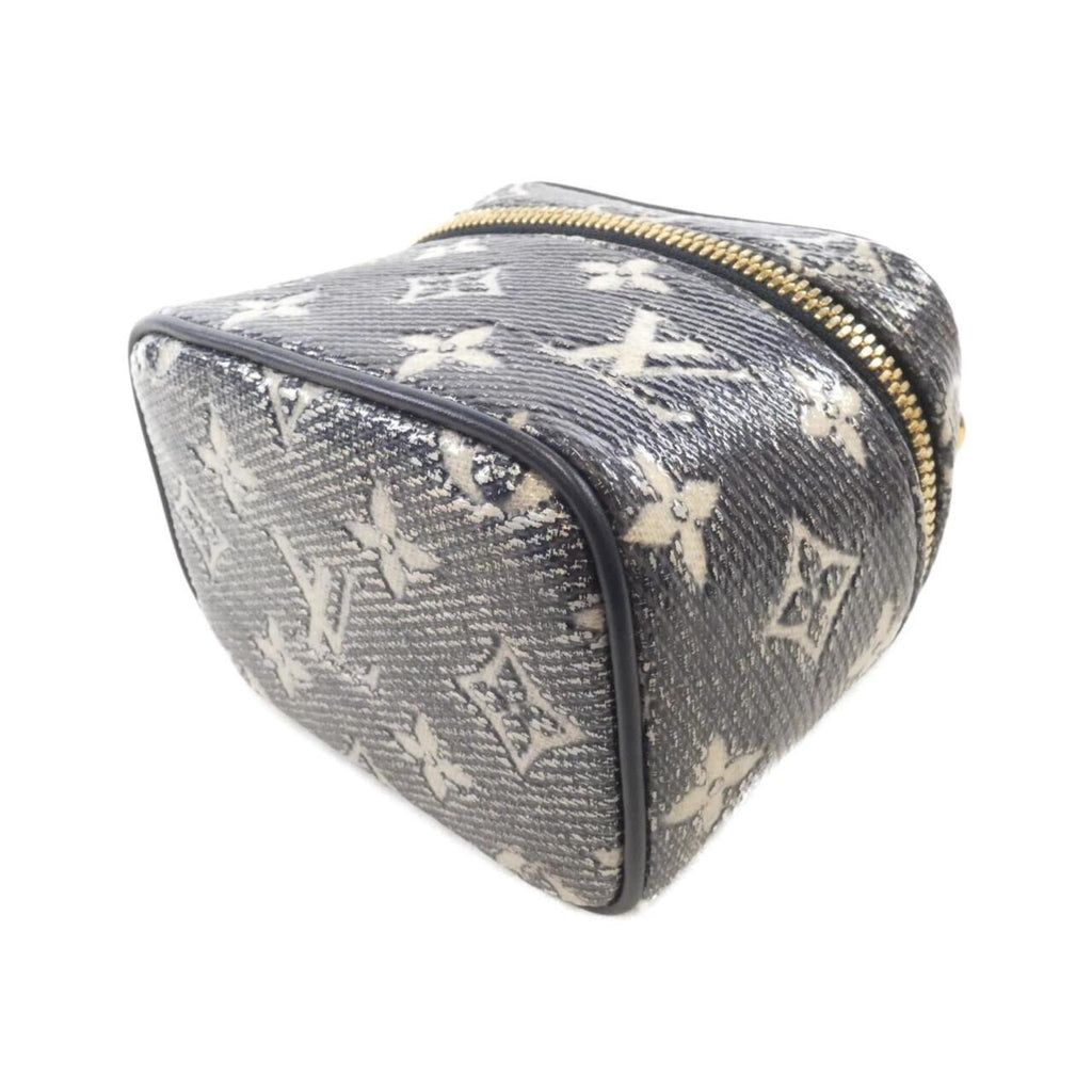 Louis Vuitton Navy White Cotton Shoulder Bag (Pre-Owned)