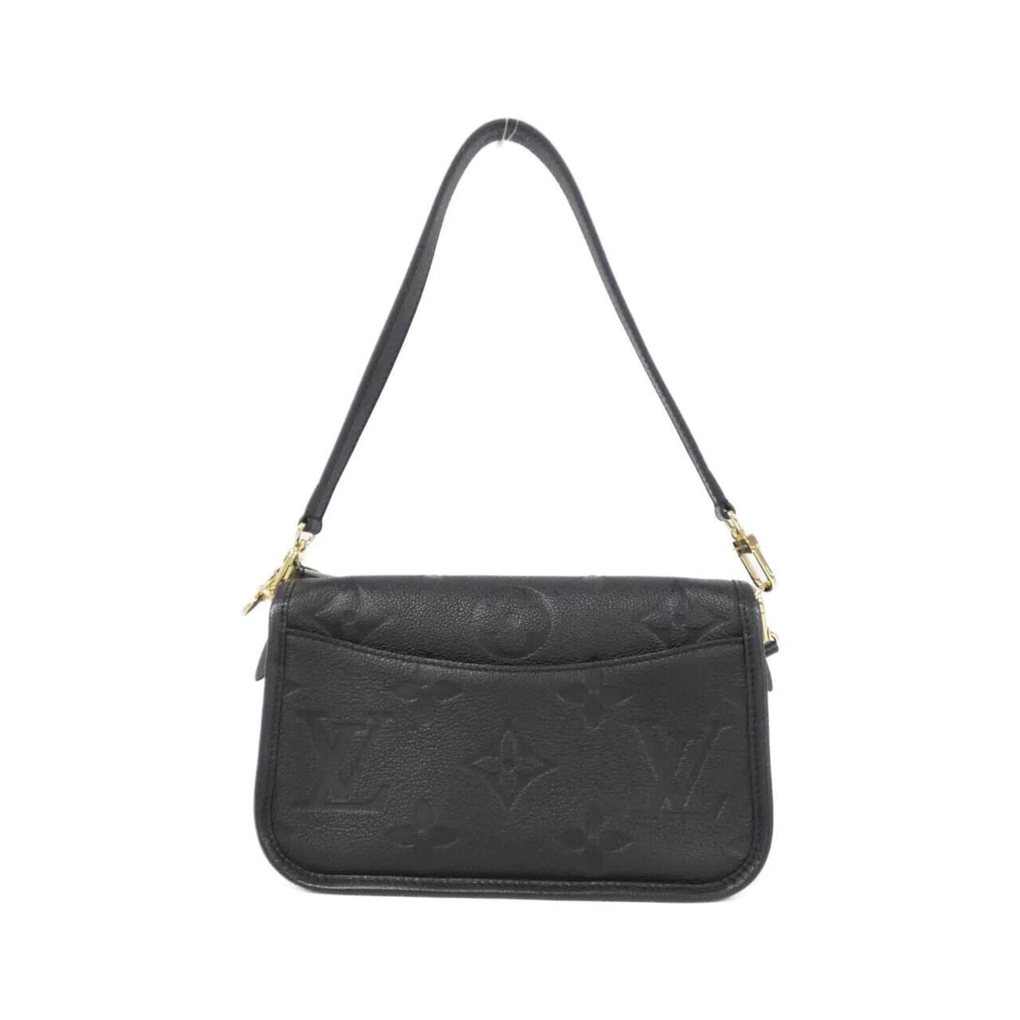 Louis Vuitton Bicolor Black Leather Shoulder Bag (Pre-Owned)