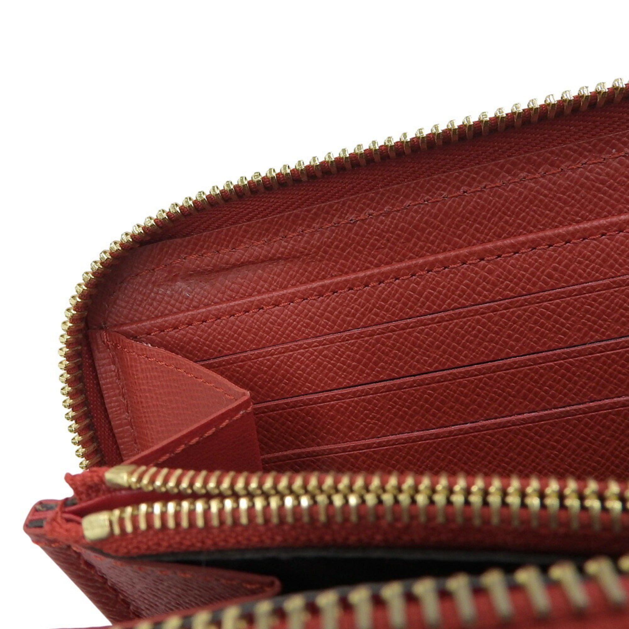 Louis Vuitton Monogram Red Color Pvc Long Wallet (Bi-Fold) (Pre-Owned)
