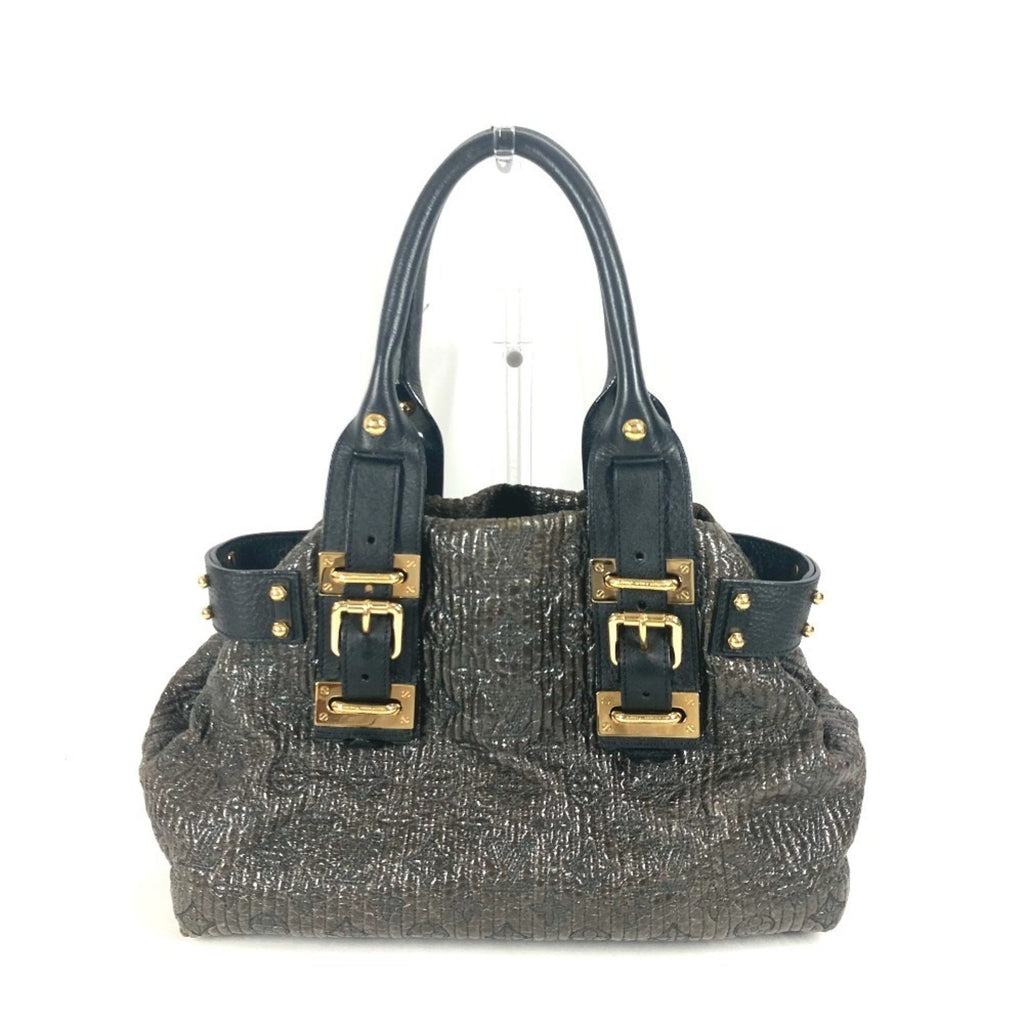 Louis Vuitton Black Noir Handbag Shoulder Bag Tote Bag (Pre-Owned)