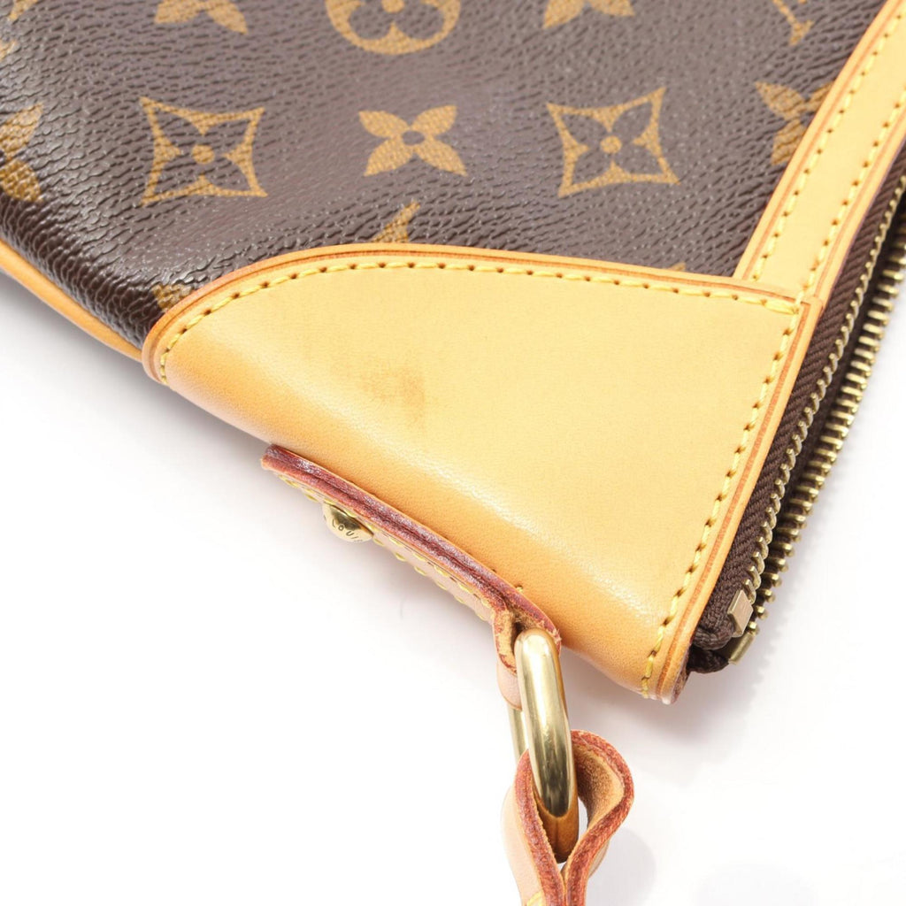 Louis Vuitton Brown Coated Canvas Leather Shoulder Bag (Pre-Owned)