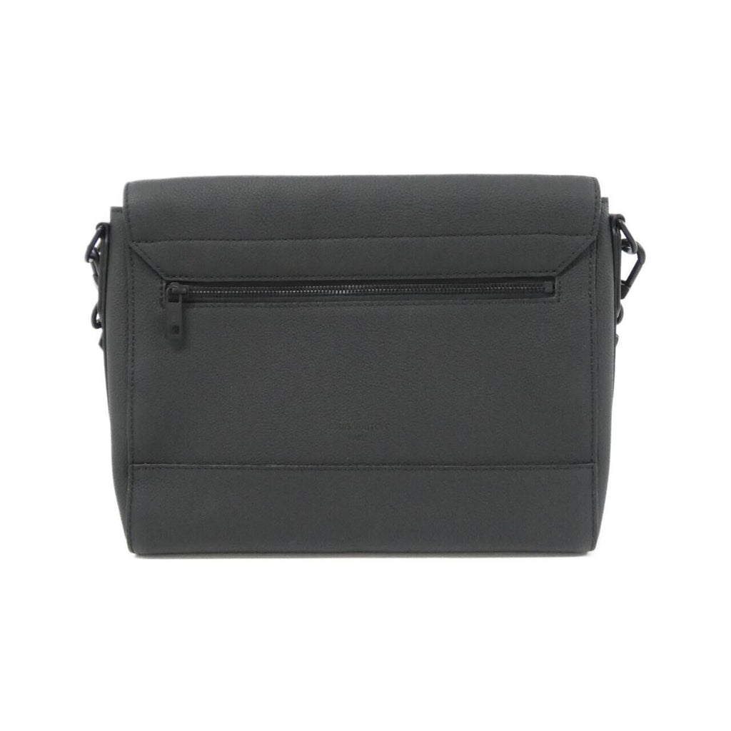 Louis Vuitton Black Leather Shoulder Bag (Pre-Owned)