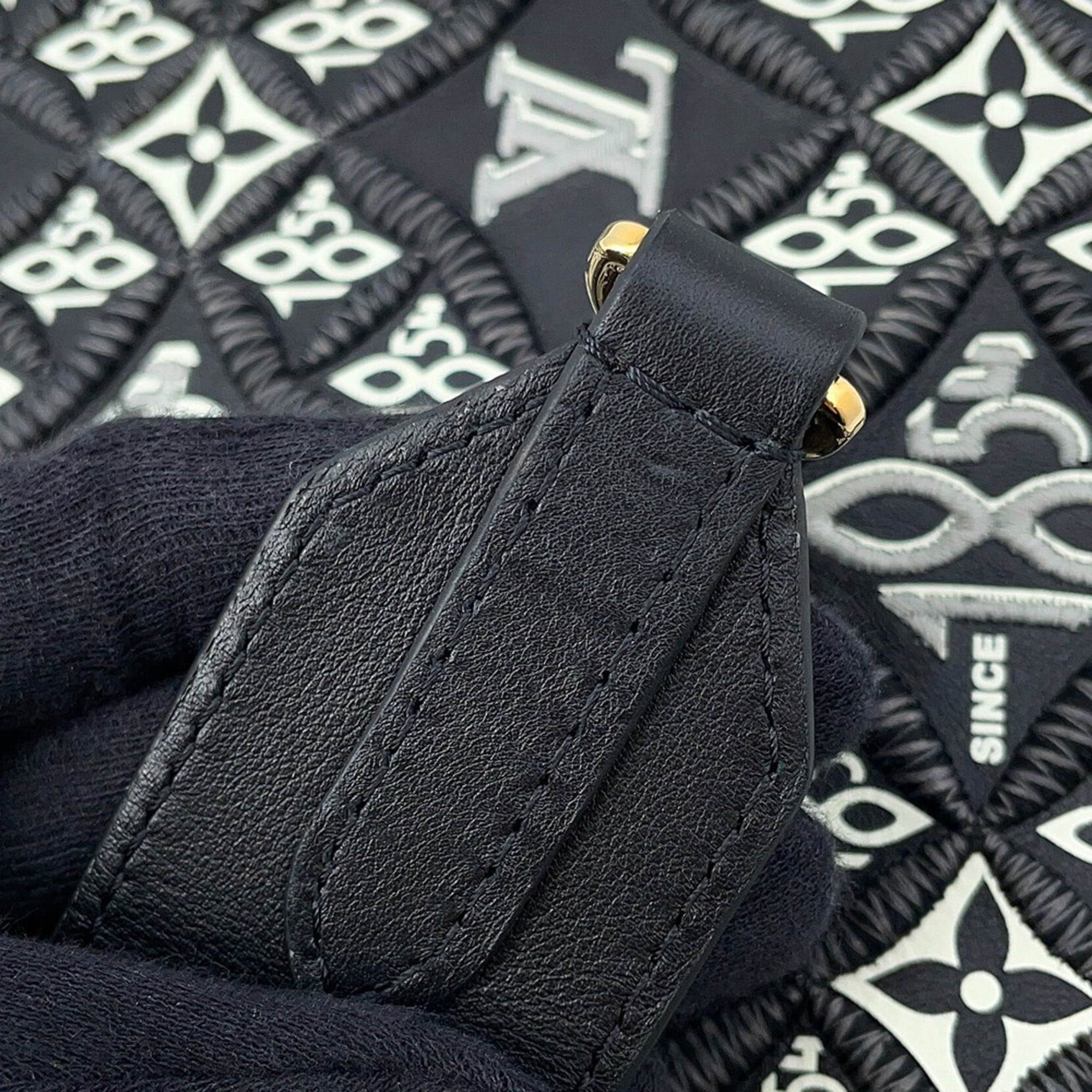 Louis Vuitton Black Noir Leather Handbag (Pre-Owned)