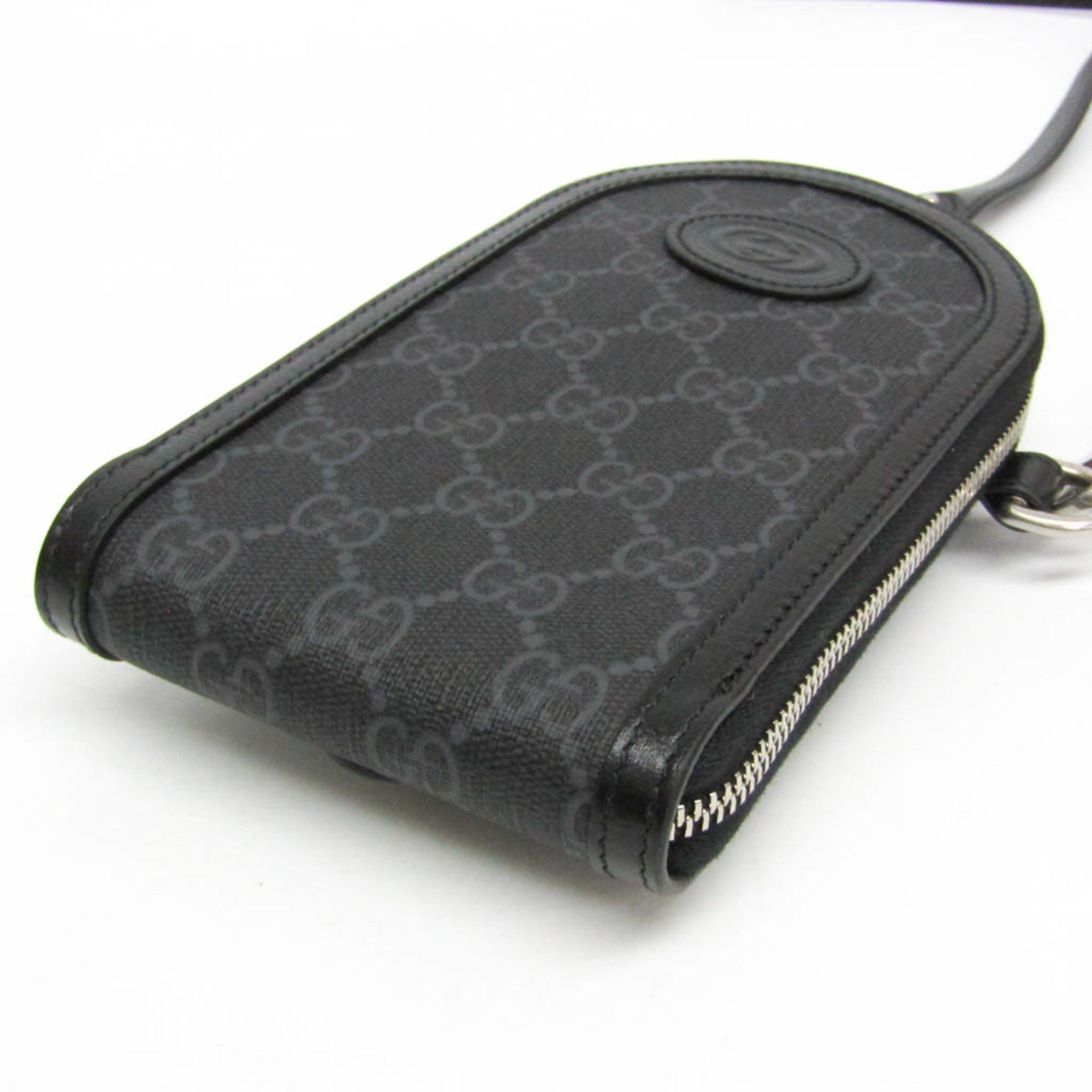 Interlocking G Patch Top Handle Crossbody Bag GG Coated Canvas Mini
