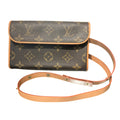 Louis Vuitton Brown Monogram Canvas Pochette Pouch Shoulder Bag (Pre-Owned)
