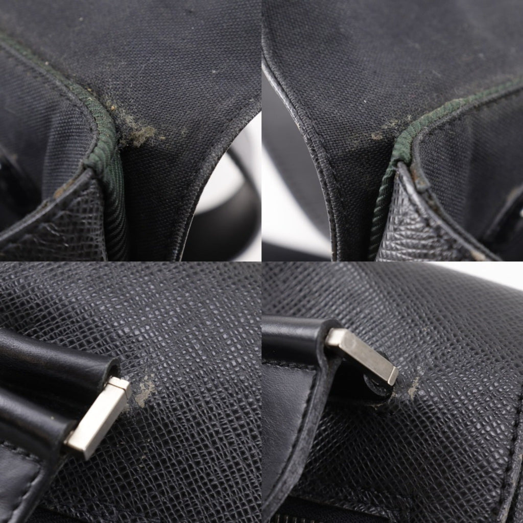 Louis Vuitton Black Noir Taiga Leather Shoulder Bag (Pre-Owned)