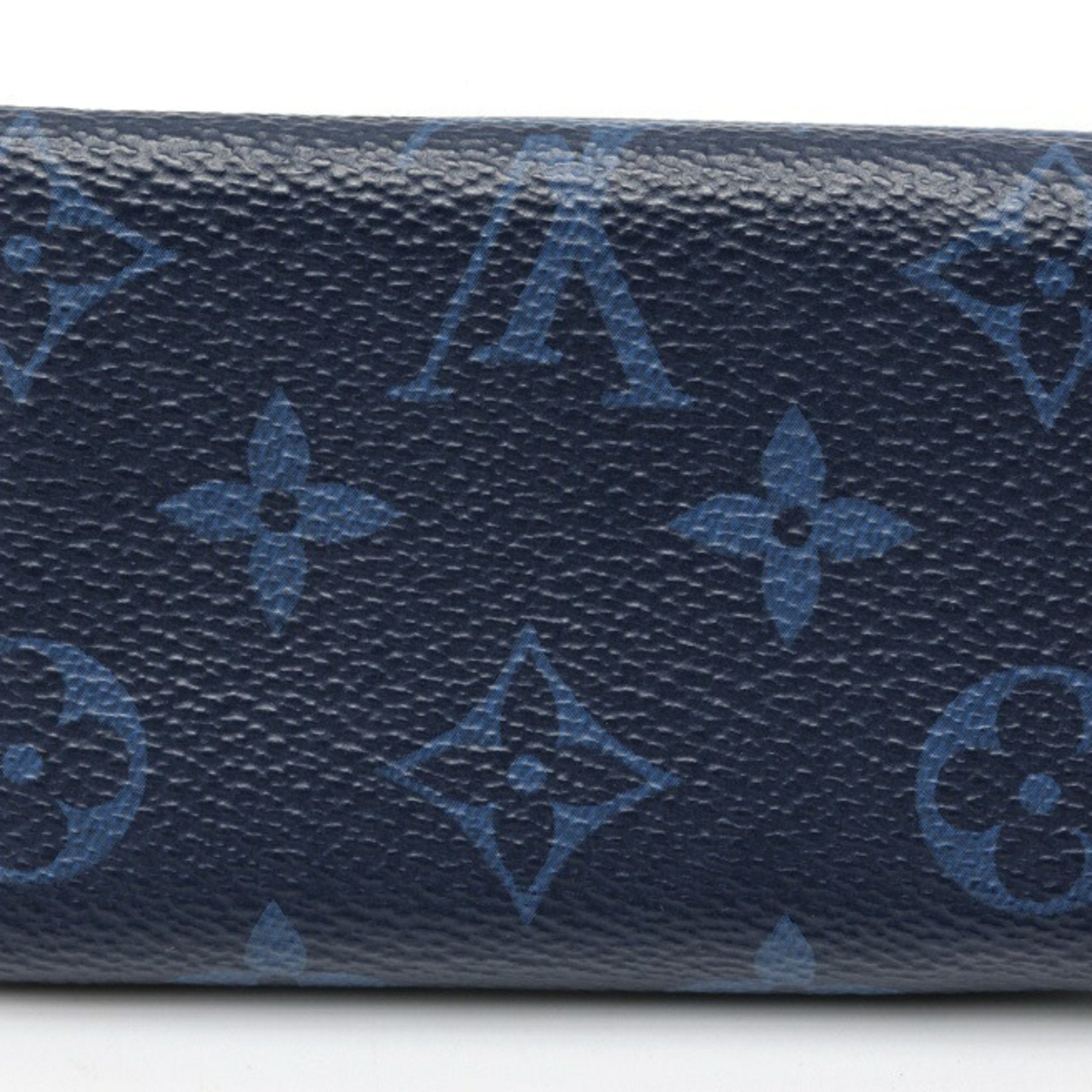 Louis Vuitton Blue Taigarama Wallet (Tri-Fold) (Pre-Owned)