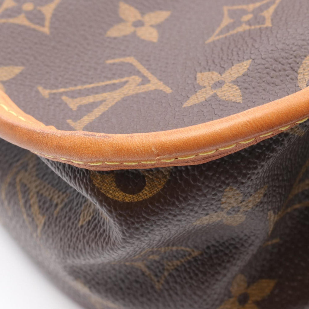 Louis Vuitton Brown Coated Canvas Leather Shoulder Bag (Pre-Owned)