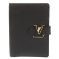 Louis Vuitton Noir Leather Wallet (Bi-Fold) (Pre-Owned)