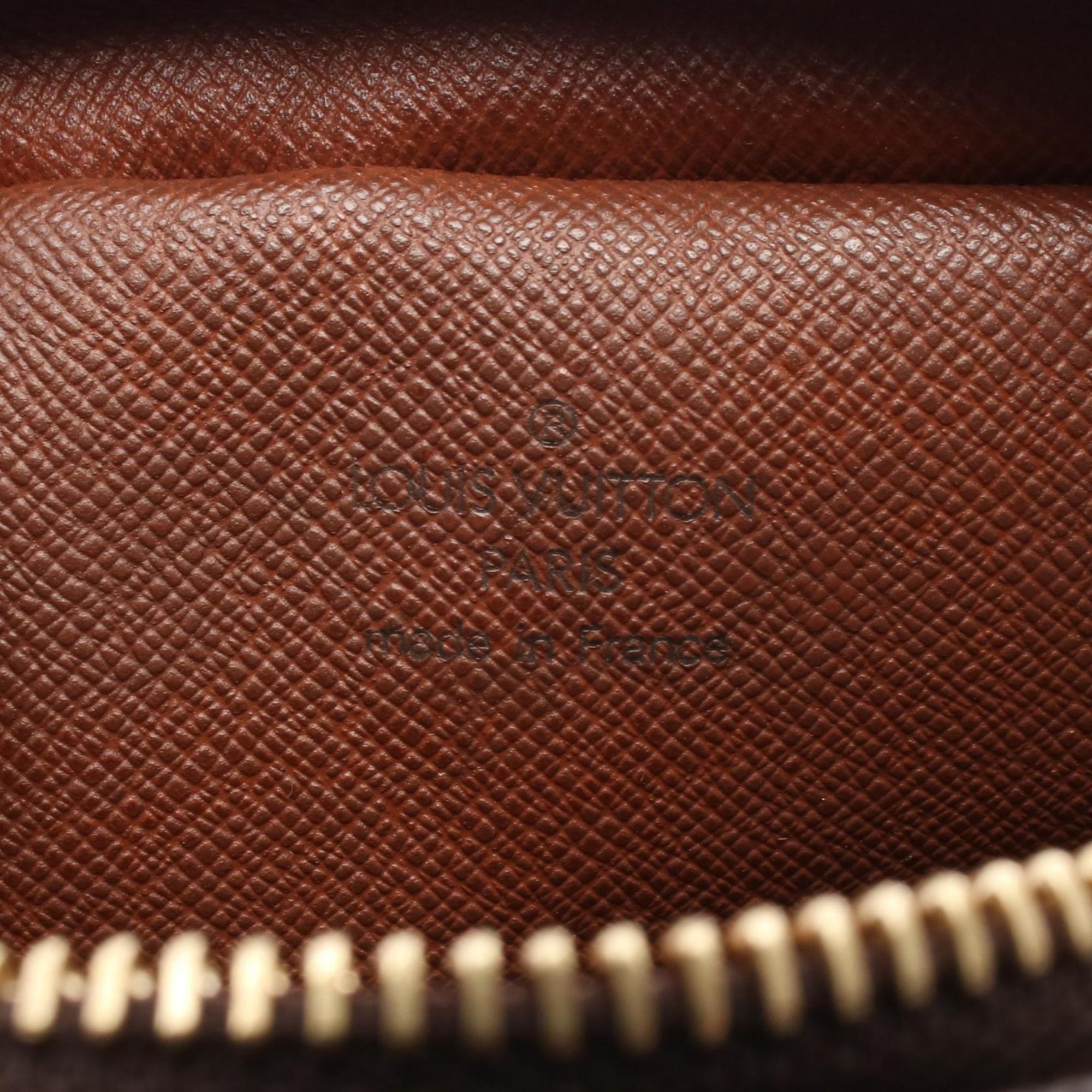 Louis Vuitton Brown Coated Canvas Leather Shoulder Bag (Pre-Owned)