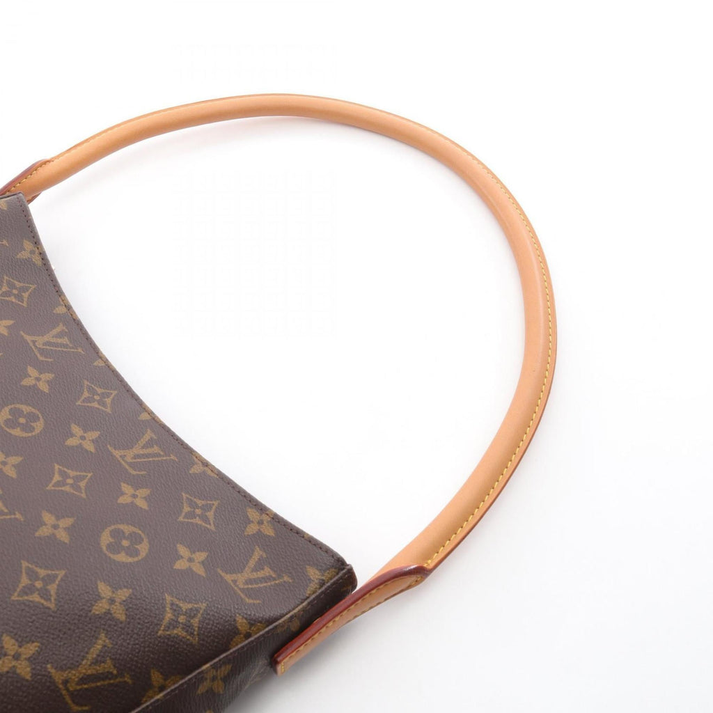 Louis Vuitton Brown Coated Canvas Leather Shoulder Bag (Pre-Owned)