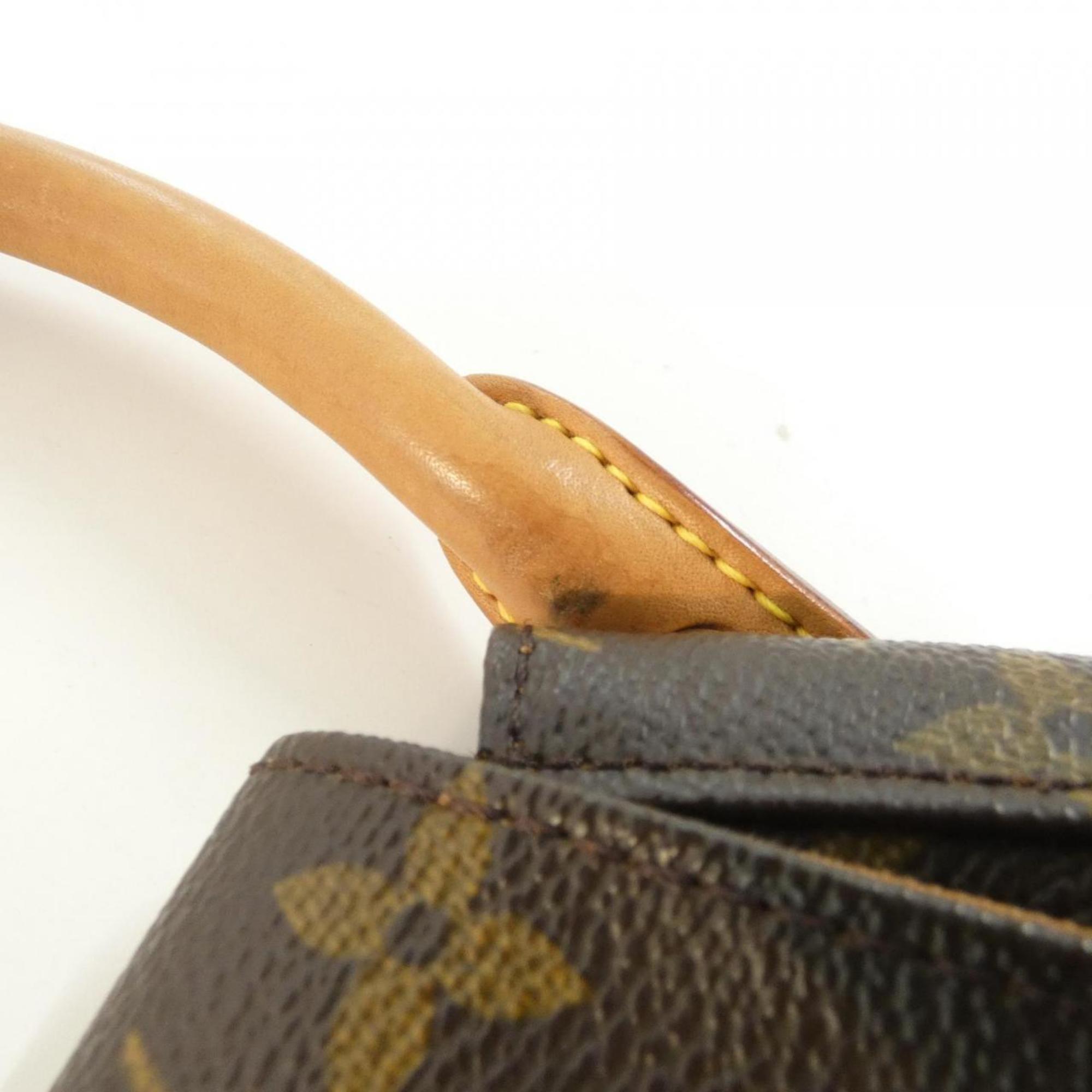 Louis Vuitton Marron Coated Canvas Shoulder Bag (Pre-Owned)
